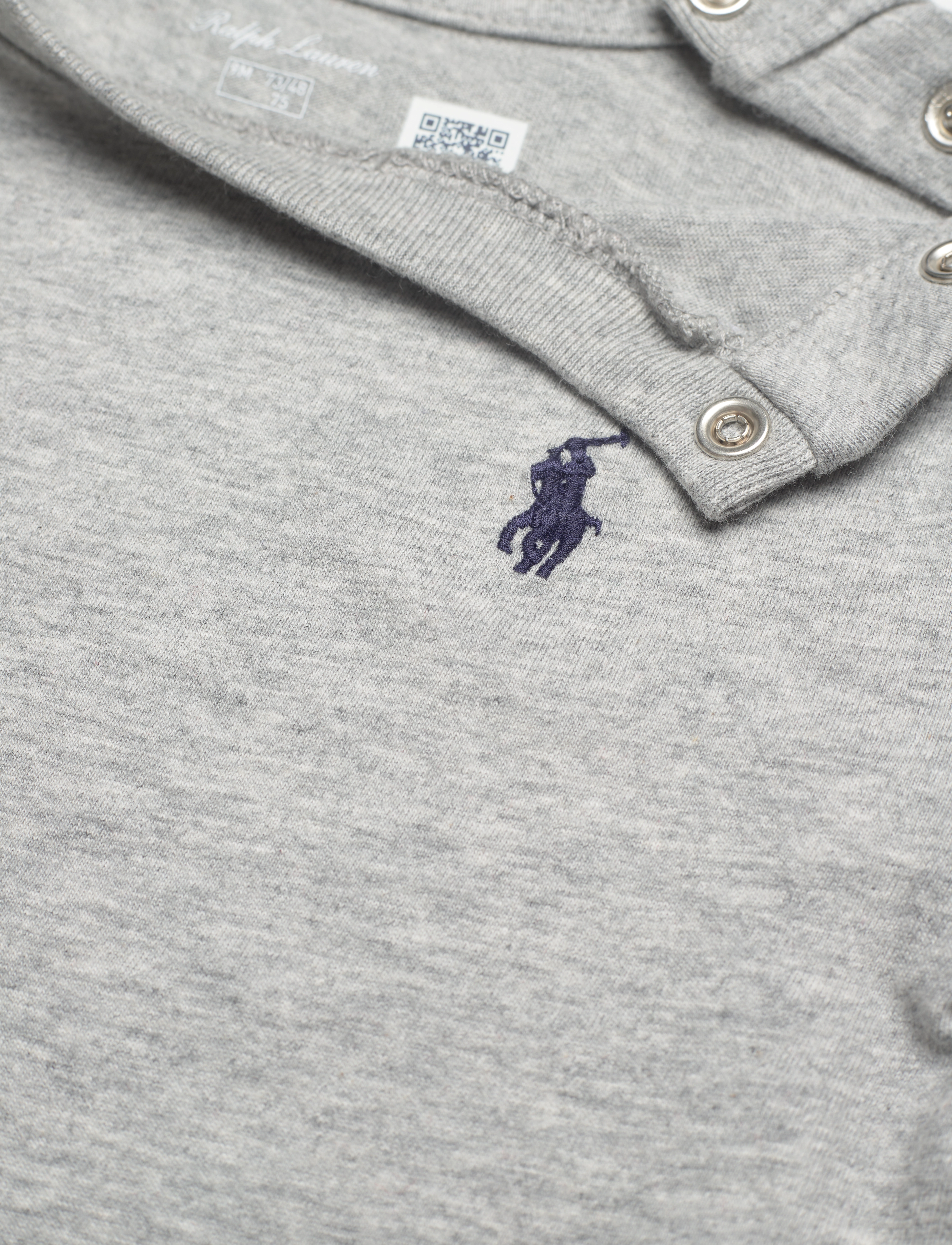 Ralph Lauren Baby - Cotton Jersey Crewneck Tee - kortærmede t-shirts - andover  heather - 2