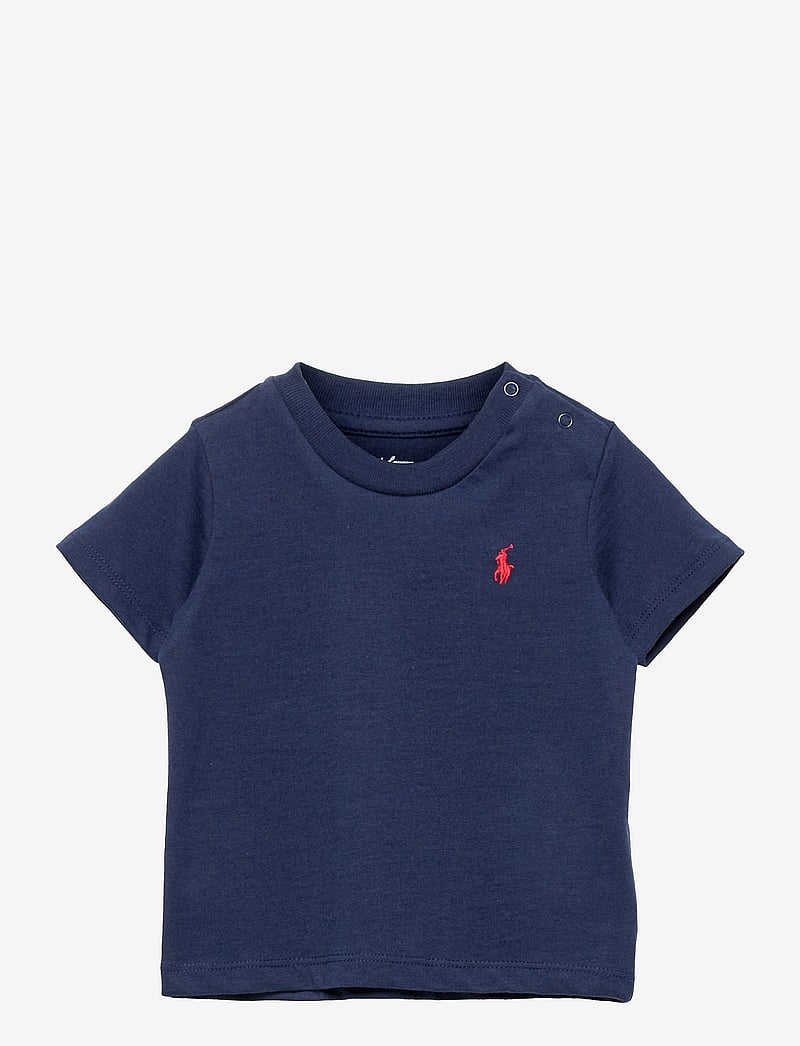 Ralph Lauren Baby - Cotton Jersey Crewneck Tee - kortärmade t-shirts - cruise navy - 0