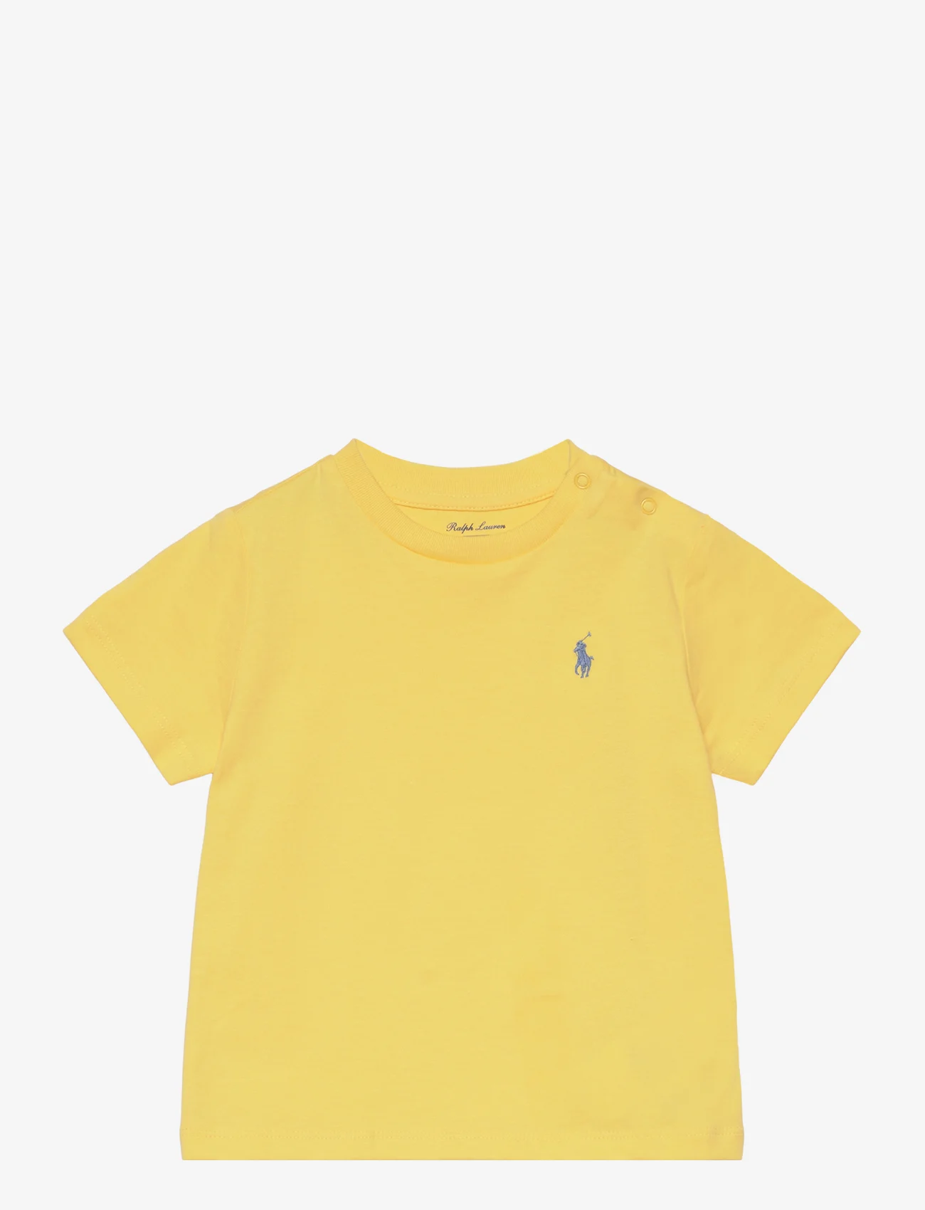 Ralph Lauren Baby - Cotton Jersey Crewneck Tee - lyhythihaiset t-paidat - oasis yellow/c758 - 0