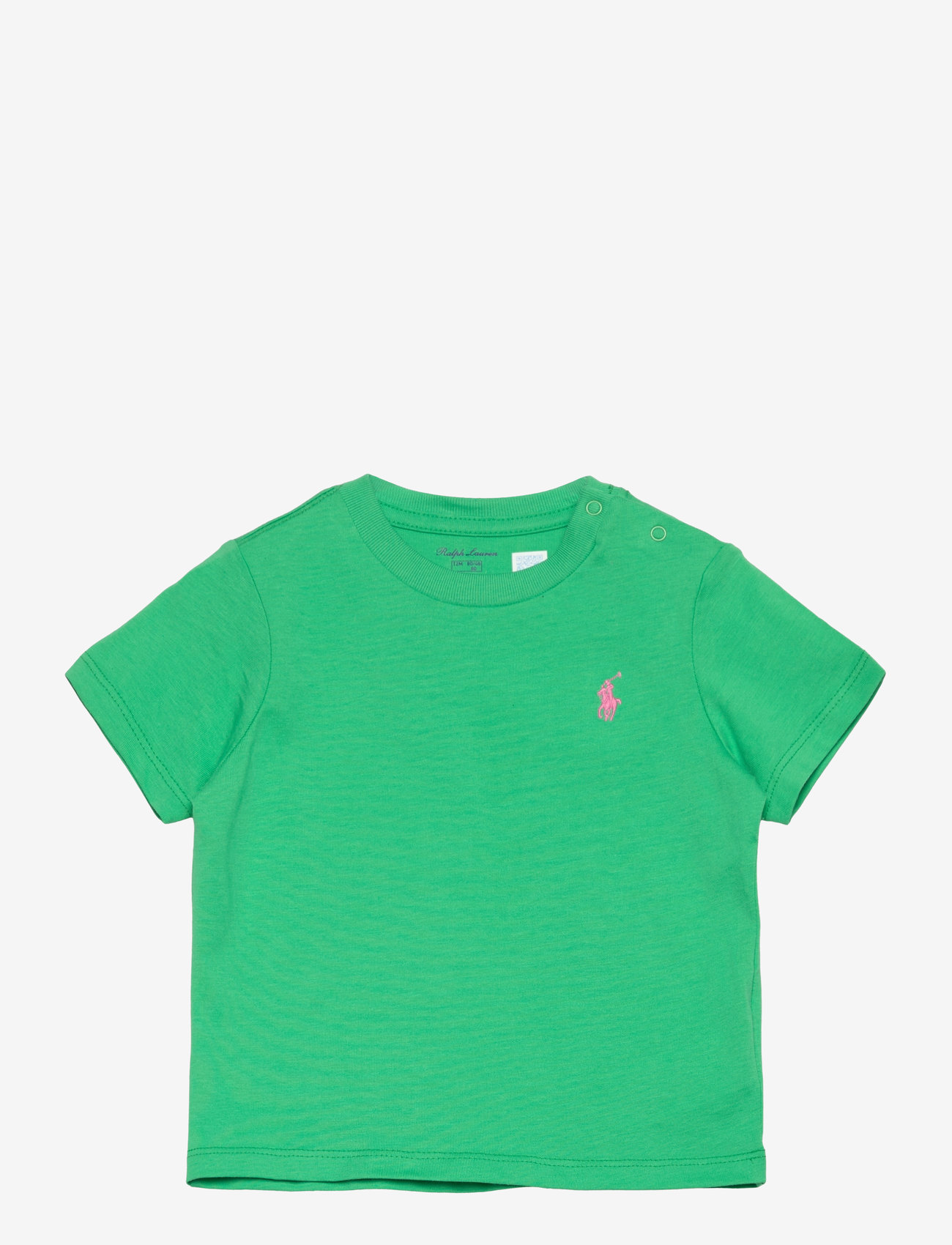 Ralph Lauren Baby - Cotton Jersey Crewneck Tee - kortærmede t-shirts - plato green/c3664 - 0