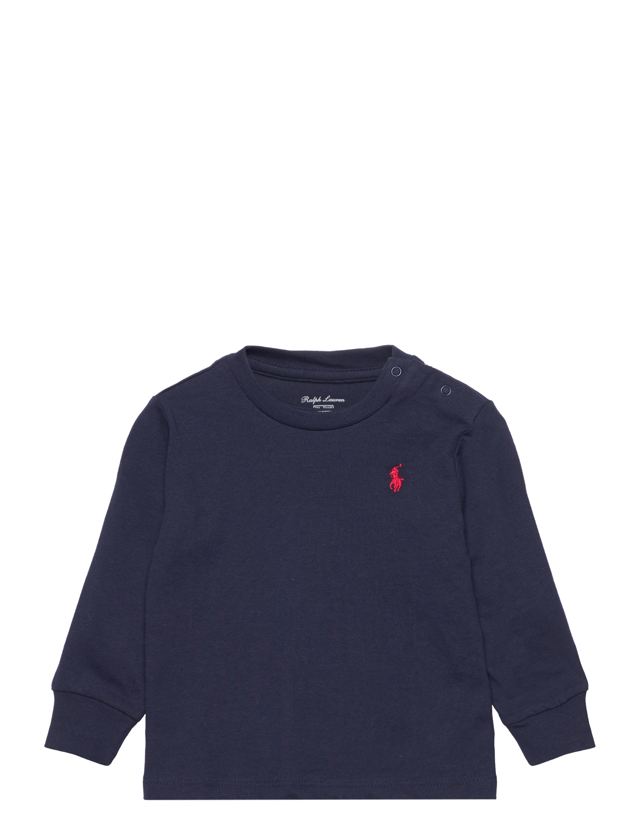 Ralph Lauren Baby Cotton Jersey Long-Sleeve Tee, 75-79, Sweatshirts & Hoodies, Marineblau - Sweatshirts, Kinder