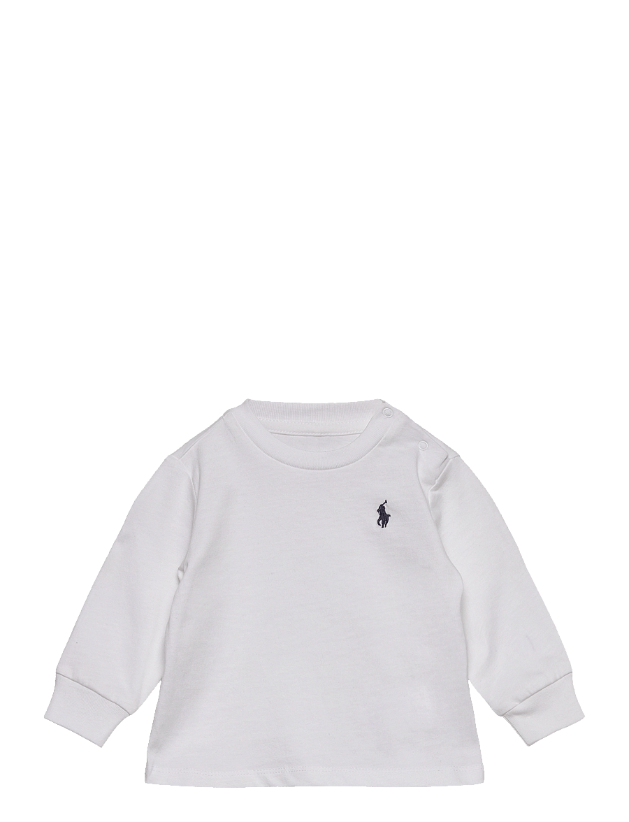 Ralph Lauren Baby - Cotton Jersey Long-Sleeve Tee - dressipluusid - white - 0
