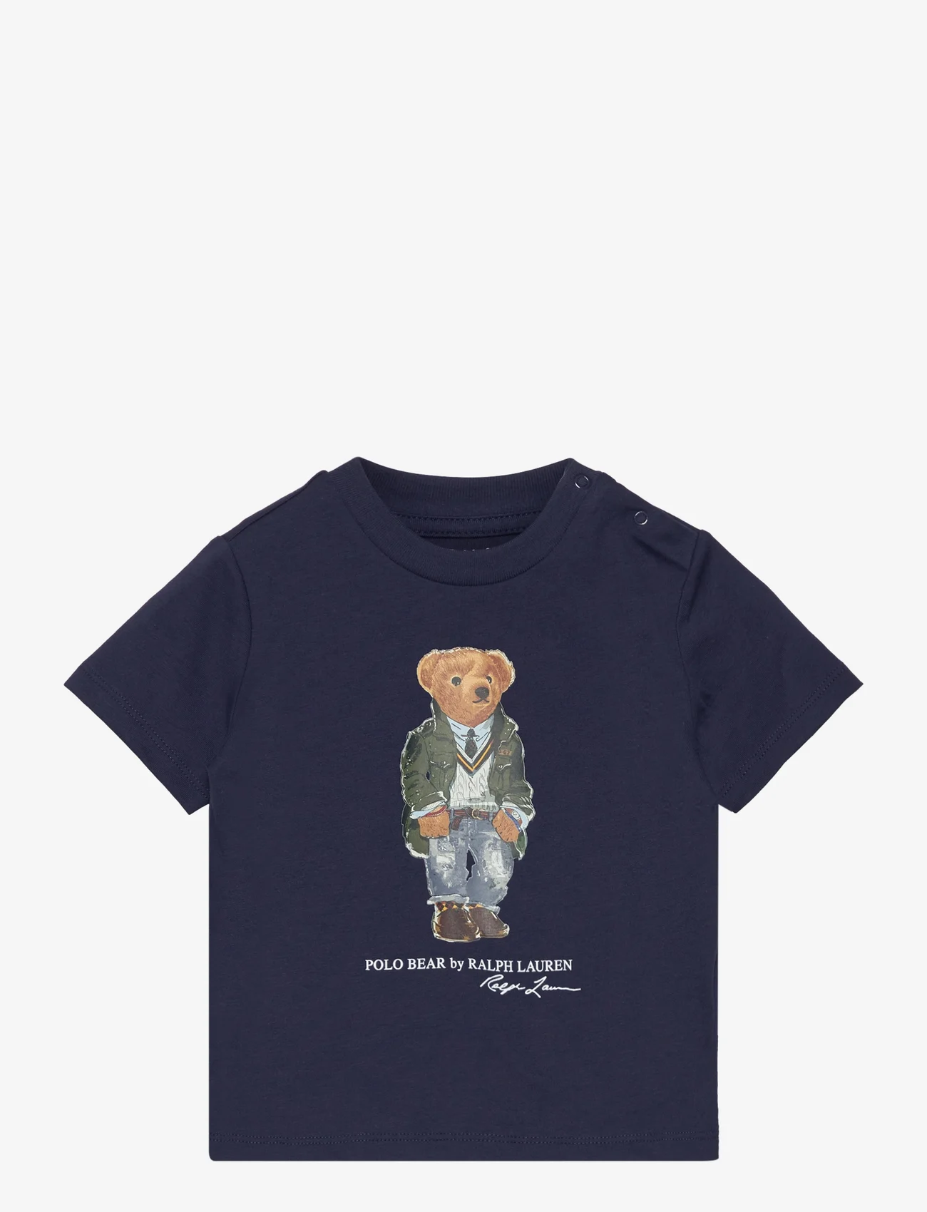 Ralph Lauren Baby - Polo Bear Cotton Jersey Tee - krótki rękaw - sp24 paris bear n - 0