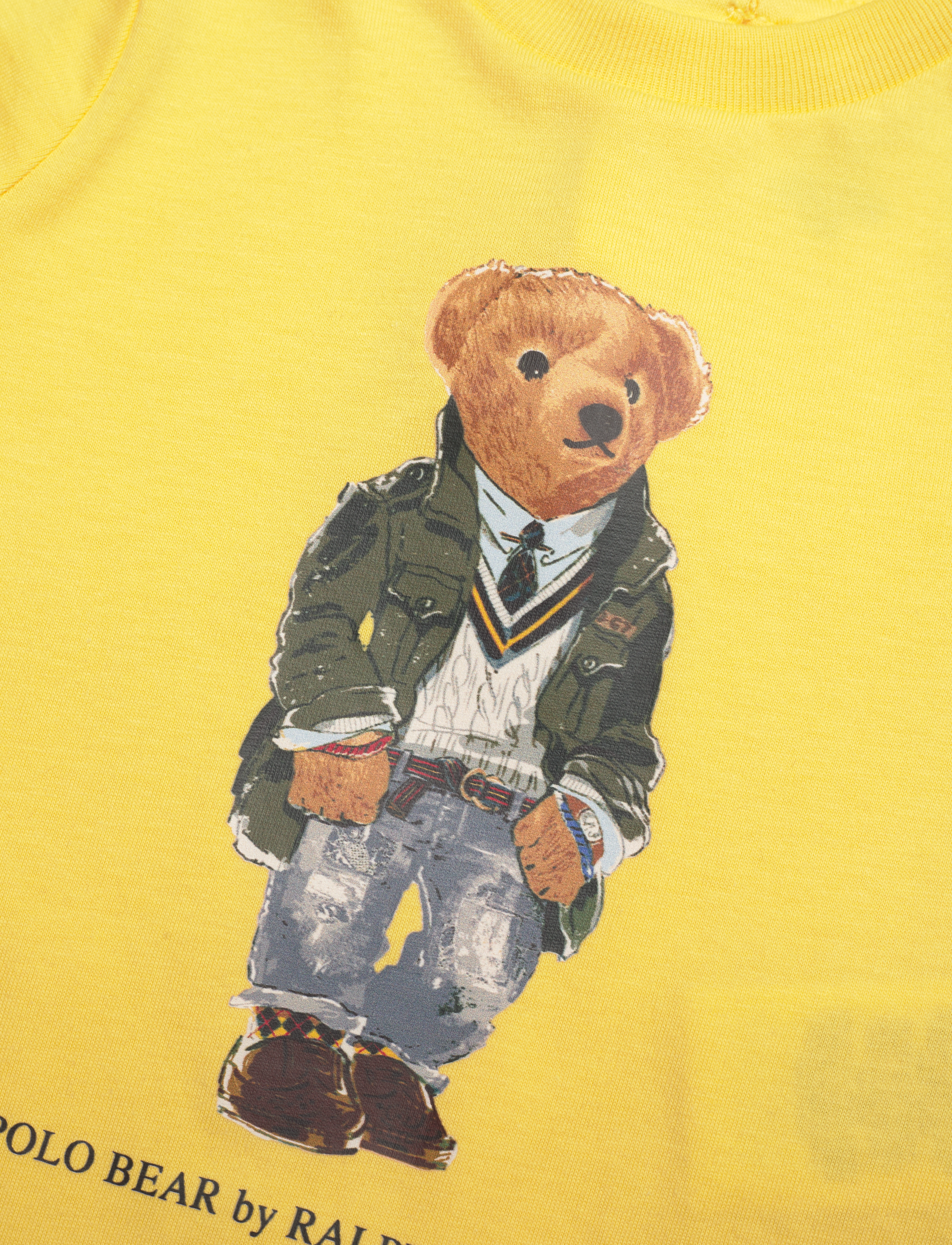 Ralph Lauren Baby - Polo Bear Cotton Jersey Shortall - oasis yellow - 2