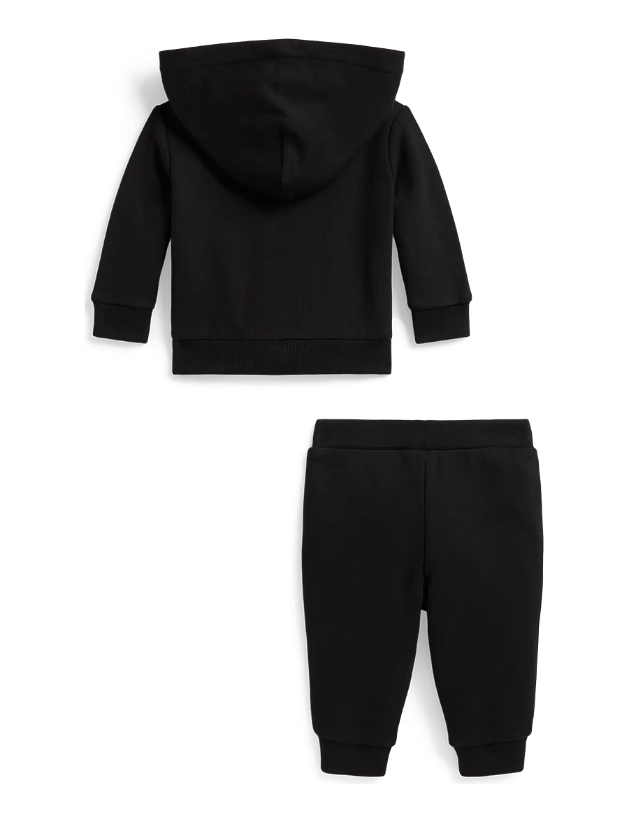 Ralph Lauren Baby - Fleece Full-Zip Hoodie & Pant - sportanzüge - polo black - 1