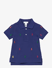 Ralph Lauren Baby - Polo Pony Cotton Mesh Polo Shirt - polo krekli - chalet blue - 0
