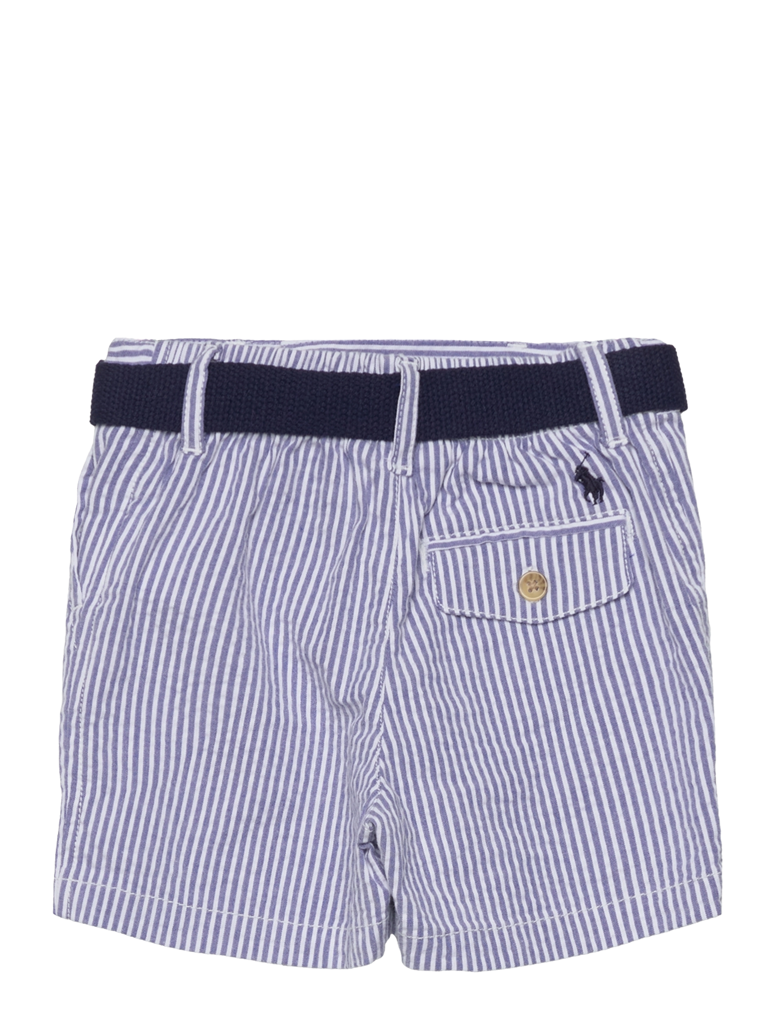Ralph Lauren Baby - Shirt, Belt & Seersucker Short Set - white - 3