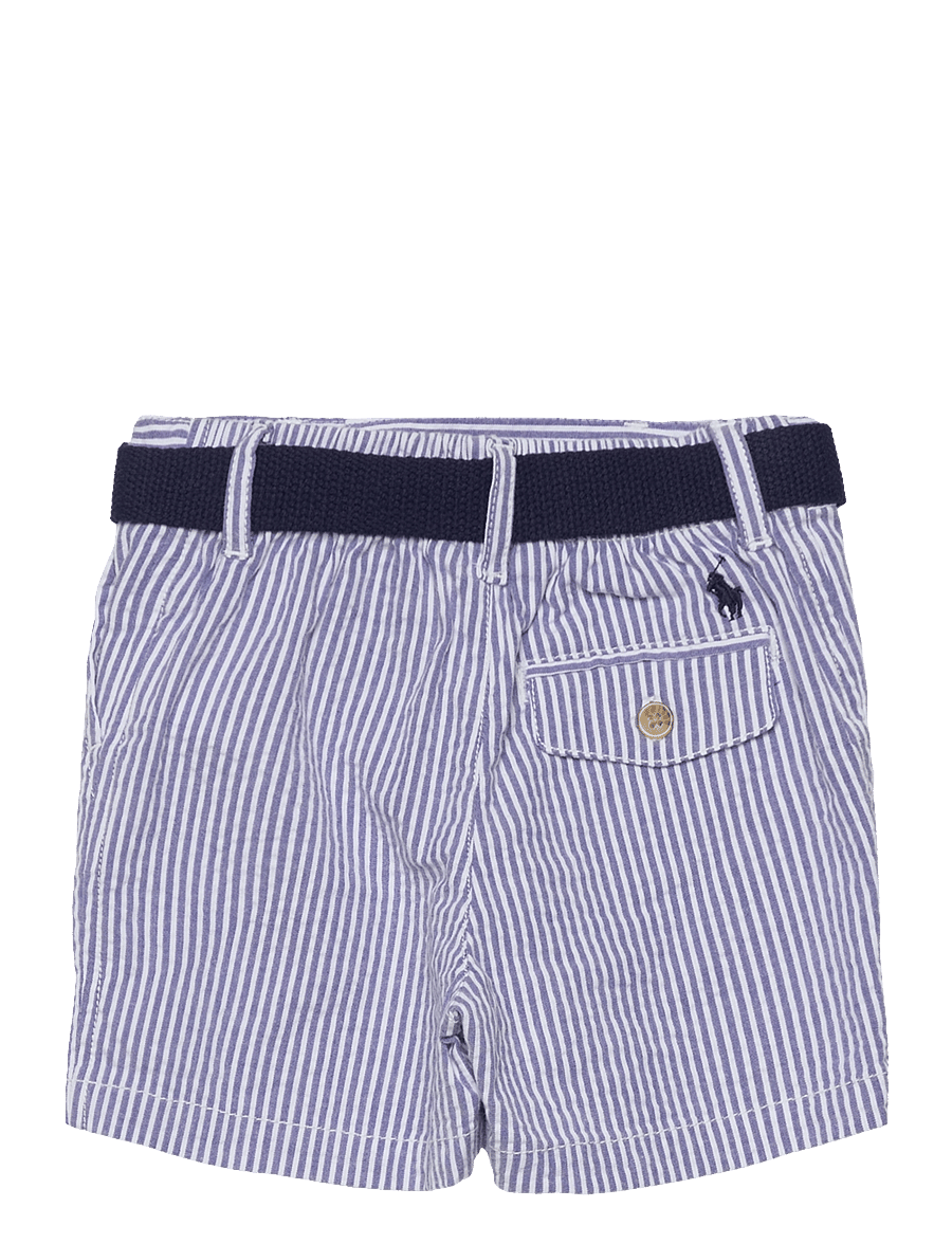 Ralph Lauren Baby - Shirt, Belt & Seersucker Short Set - white - 3