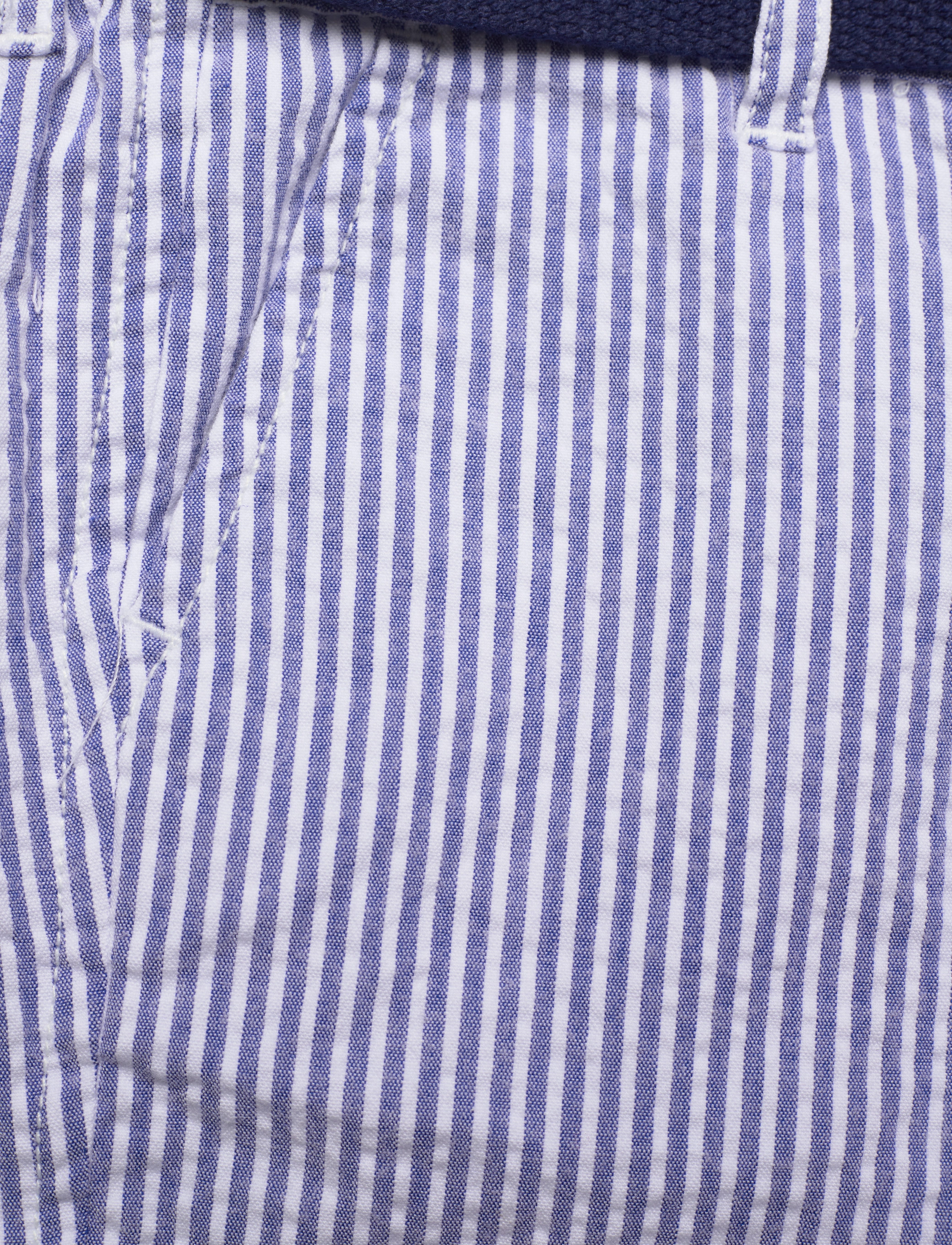Ralph Lauren Baby - Shirt, Belt & Seersucker Short Set - white - 5