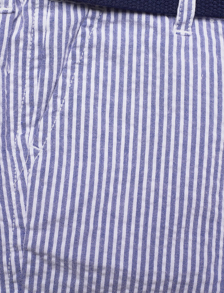 Ralph Lauren Baby - Shirt, Belt & Seersucker Short Set - white - 5