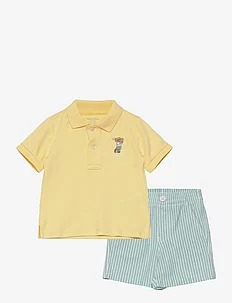 Polo Bear Cotton Polo Shirt & Short Set, Ralph Lauren Baby