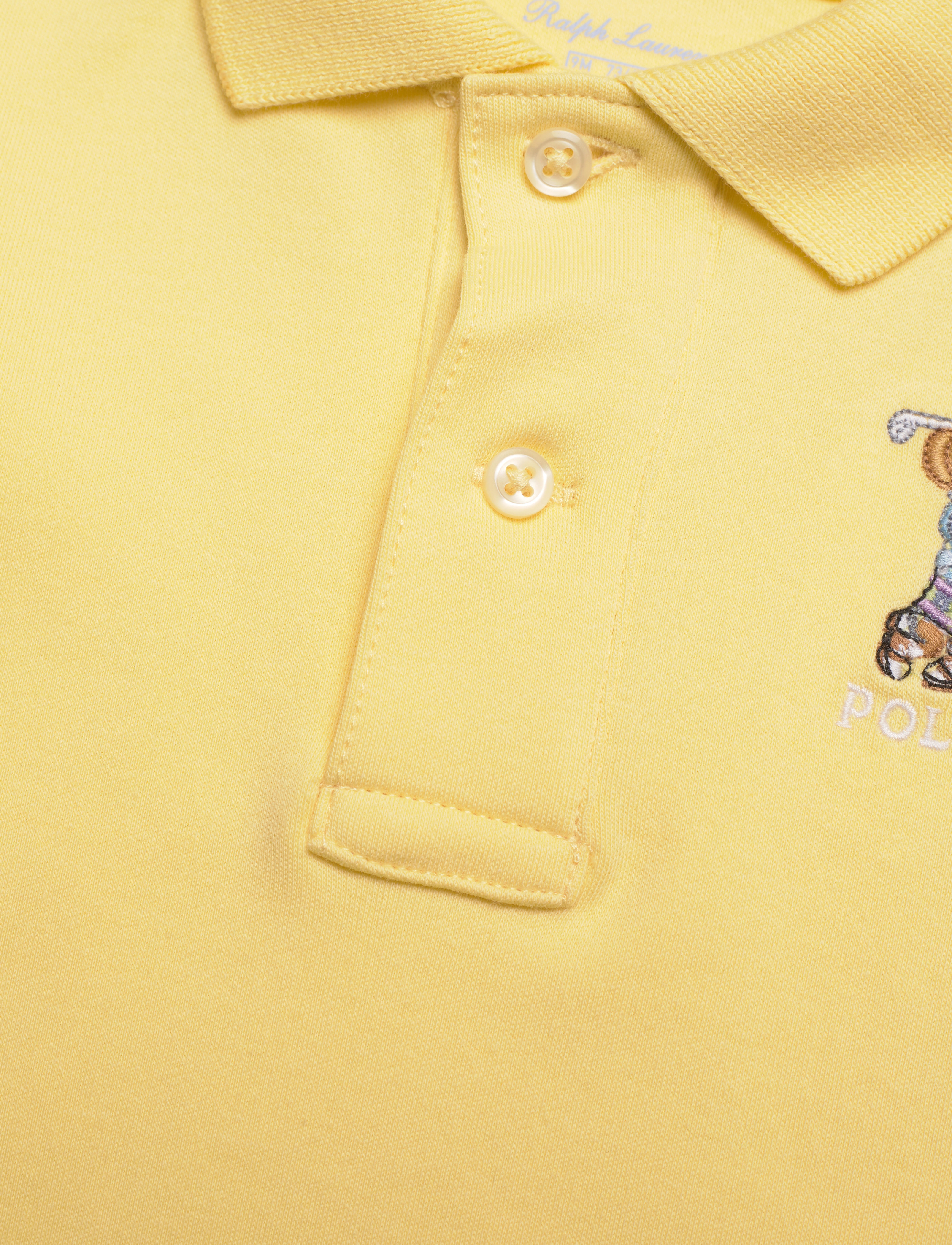 Ralph Lauren Baby - Polo Bear Cotton Polo Shirt & Short Set - wickett yellow - 4