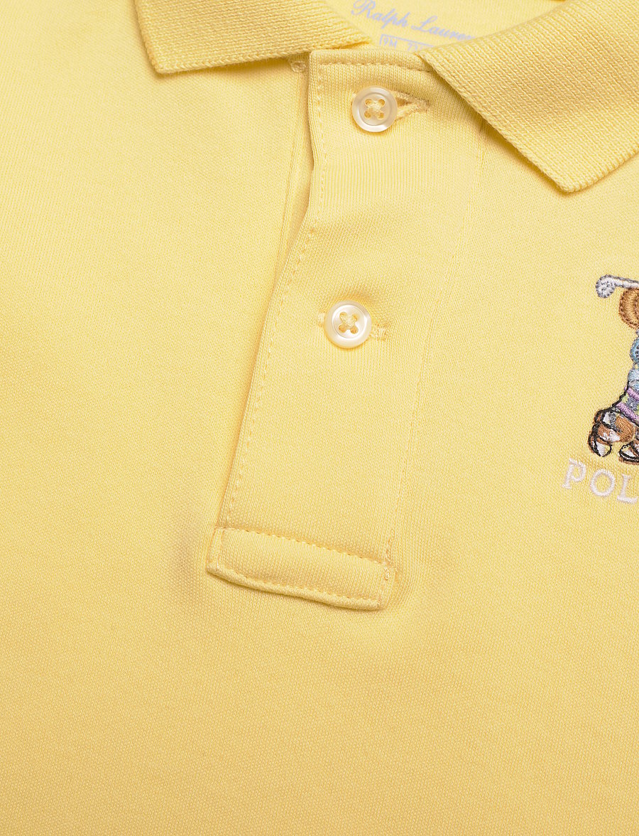 Ralph Lauren Baby - Polo Bear Cotton Polo Shirt & Short Set - wickett yellow - 4