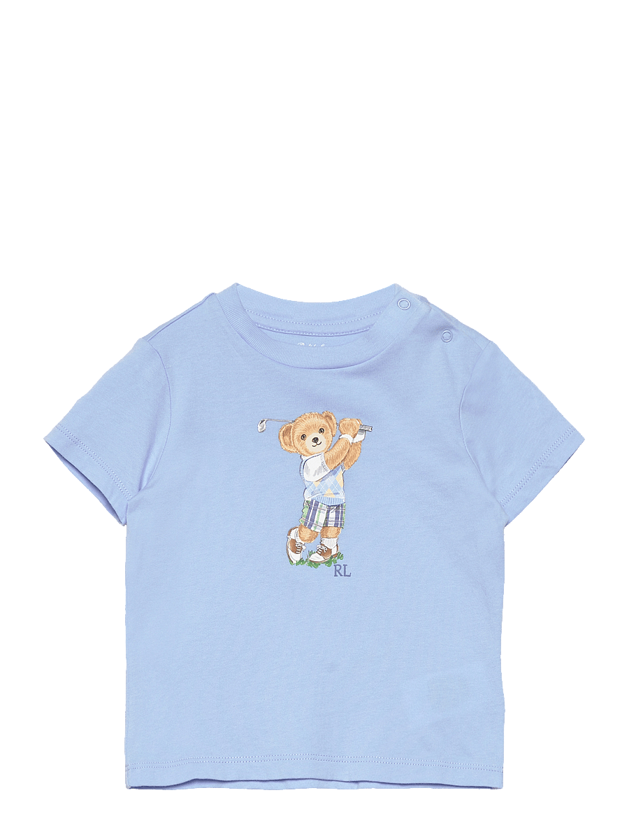 Ralph Lauren Baby - Polo Bear Cotton Jersey Tee - ofc blu - 0