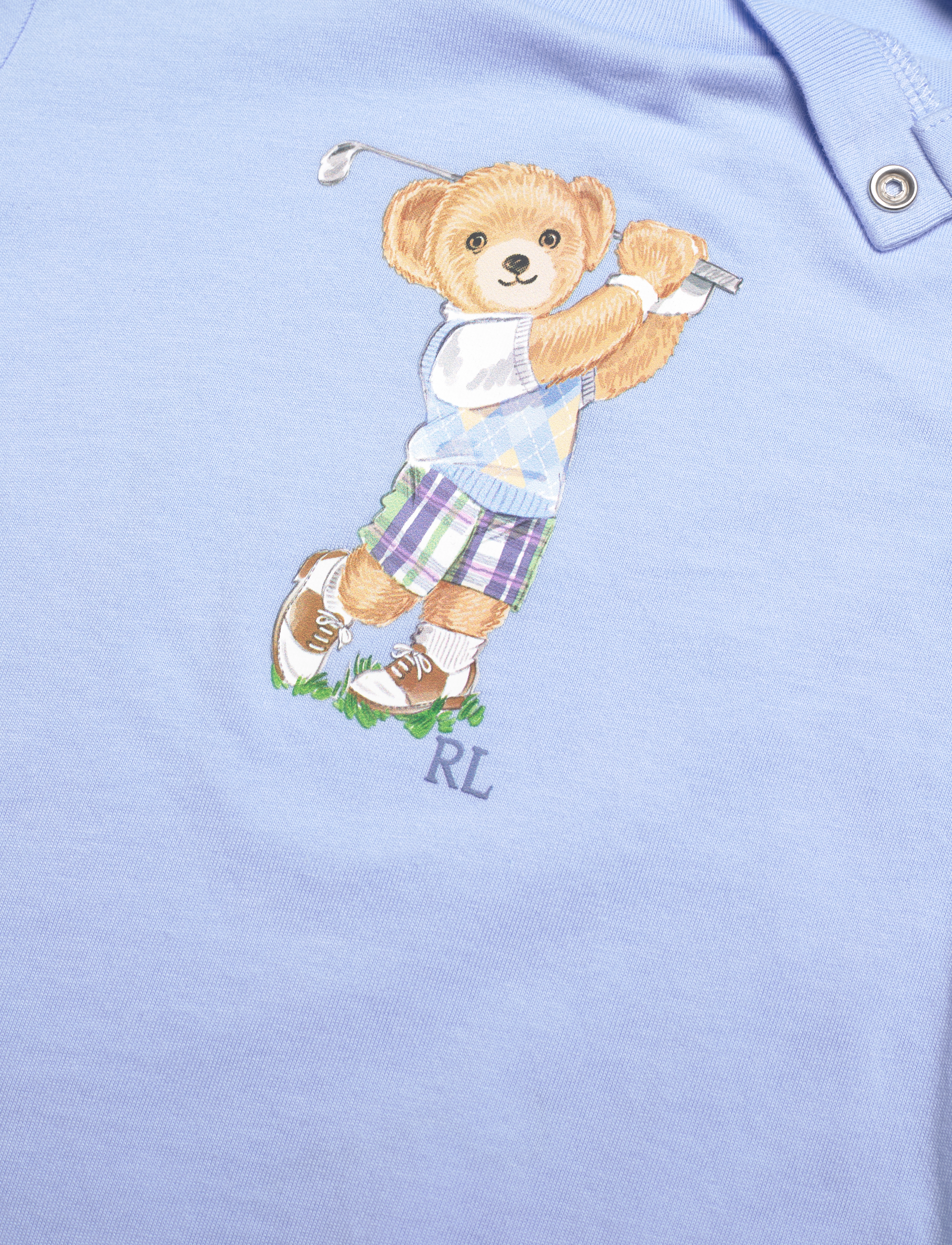 Ralph Lauren Baby - Polo Bear Cotton Jersey Tee - ofc blu - 2