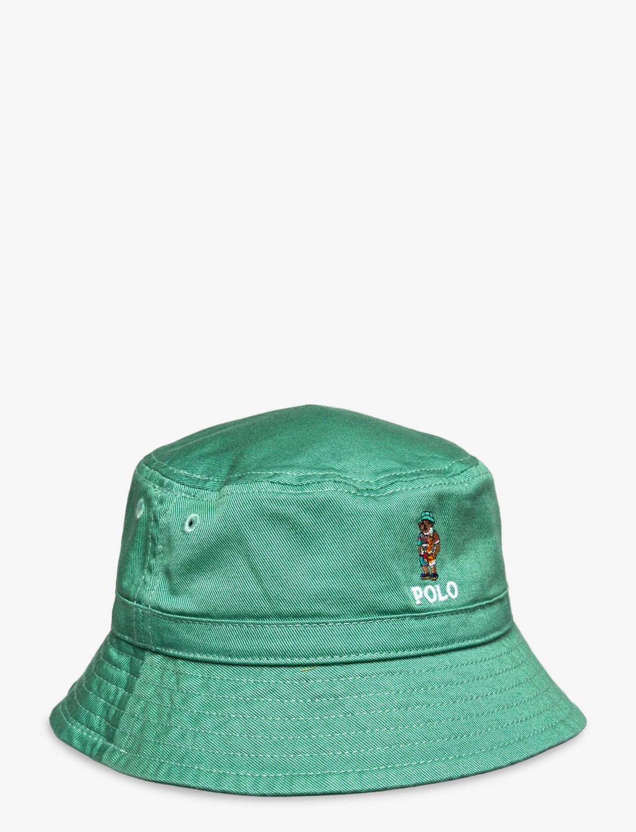 Ralph Lauren Baby - Polo Bear Cotton Twill Bucket Hat - talveaksessuaarid - haven green - 0
