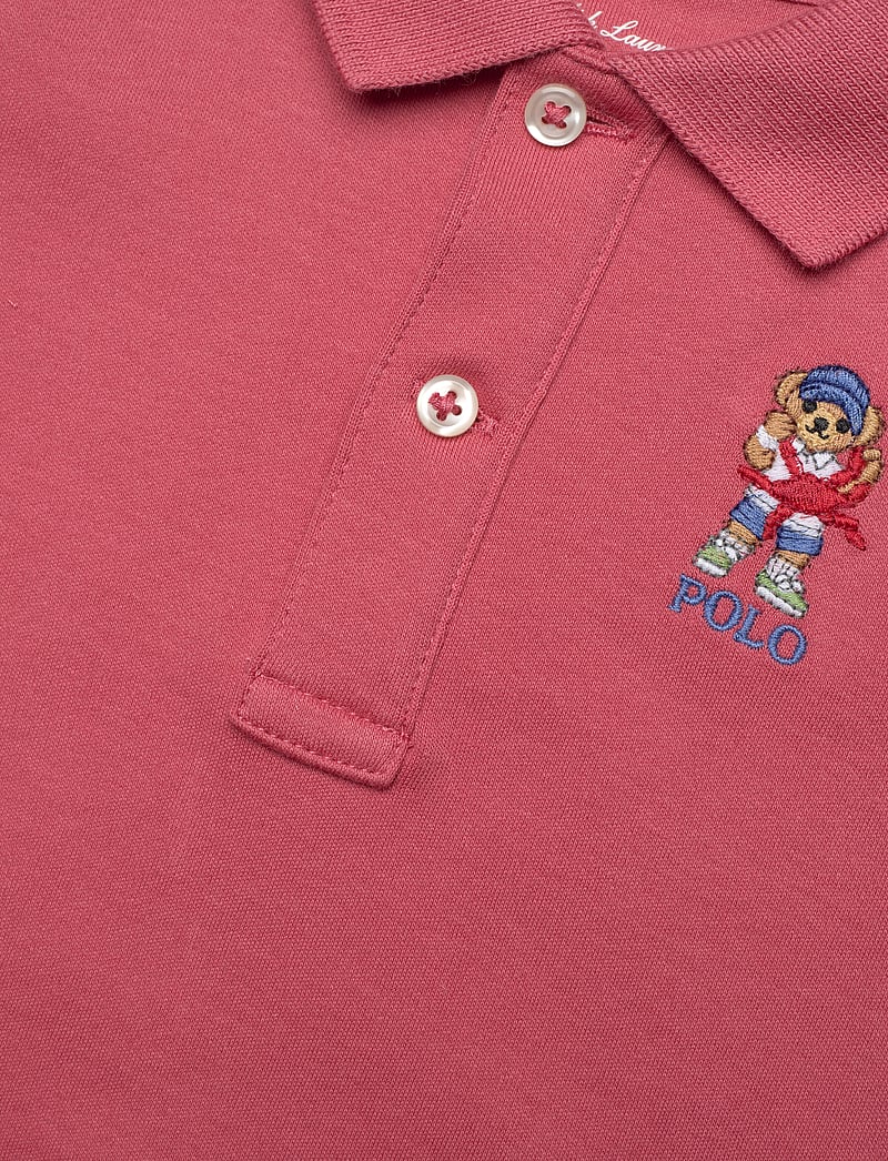 Ralph Lauren Baby - Bear Cotton Polo Shirt & Short Set - set med kortärmad t-shirt - adirondack berry - 2