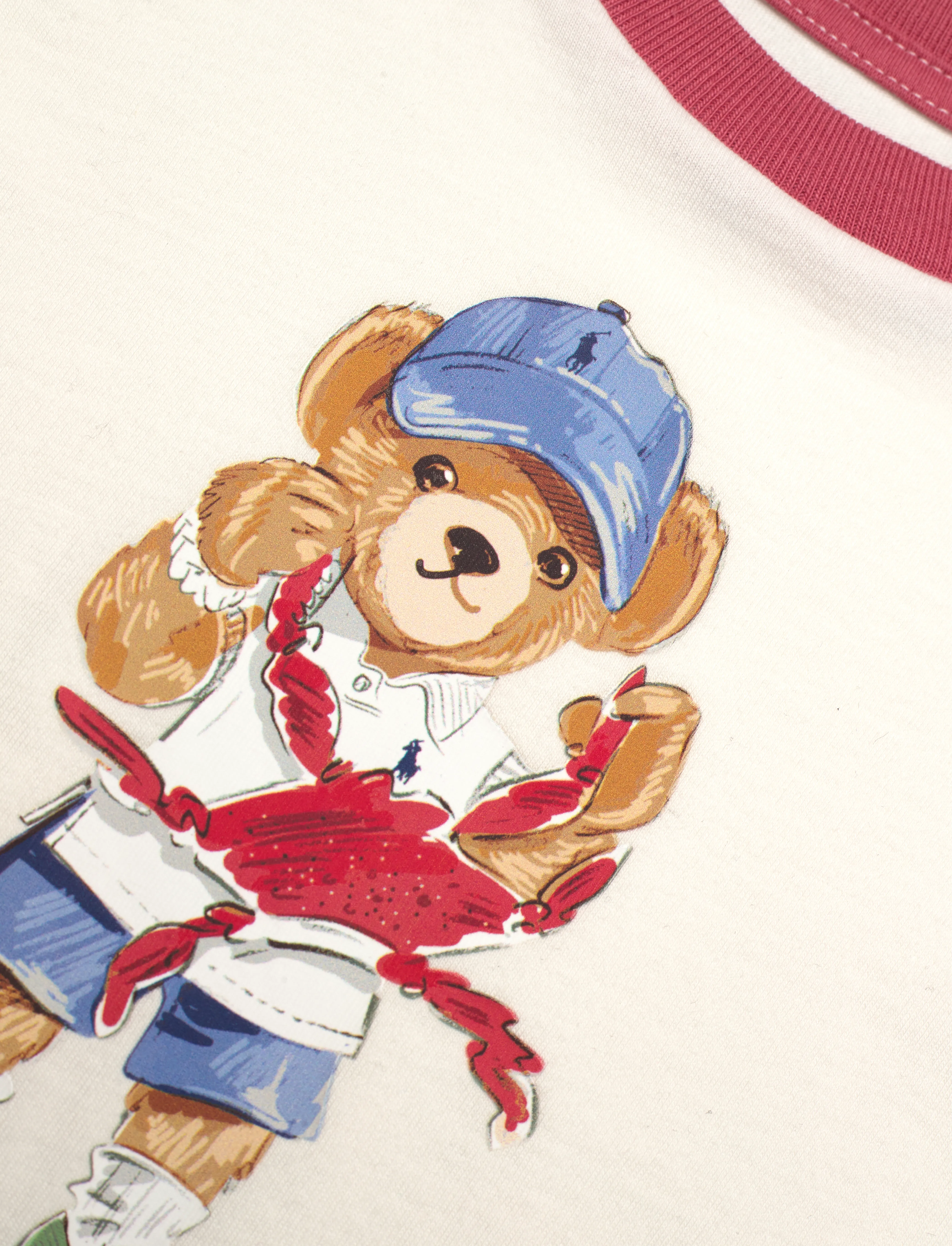 Ralph Lauren Baby - Polo Bear Cotton Tee & Short Set - zestawy krótkim rękawem - nevis - 2