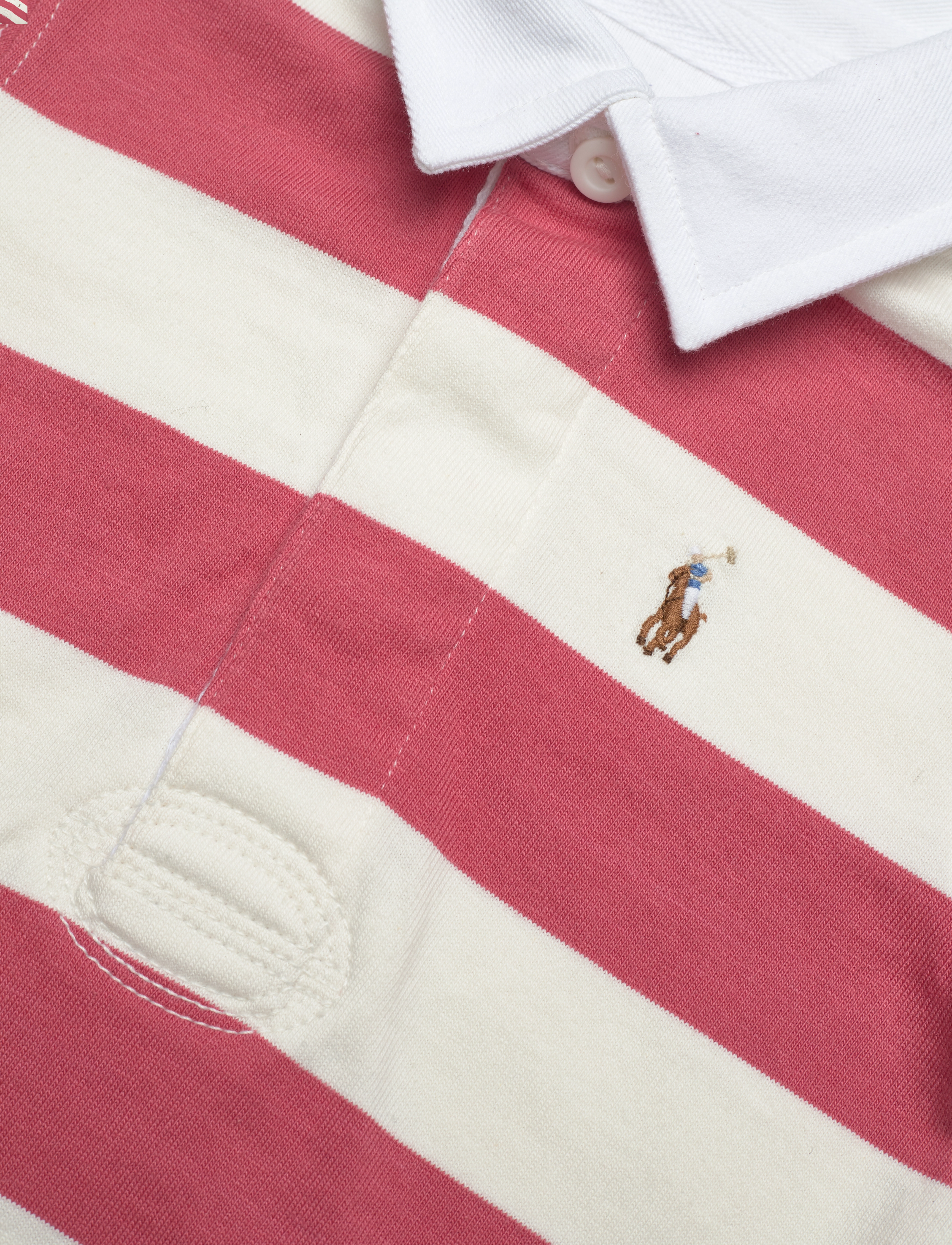 Ralph Lauren Baby - Striped Rugby Shirt & Chambray Short Set - adirondack/nevis - 2