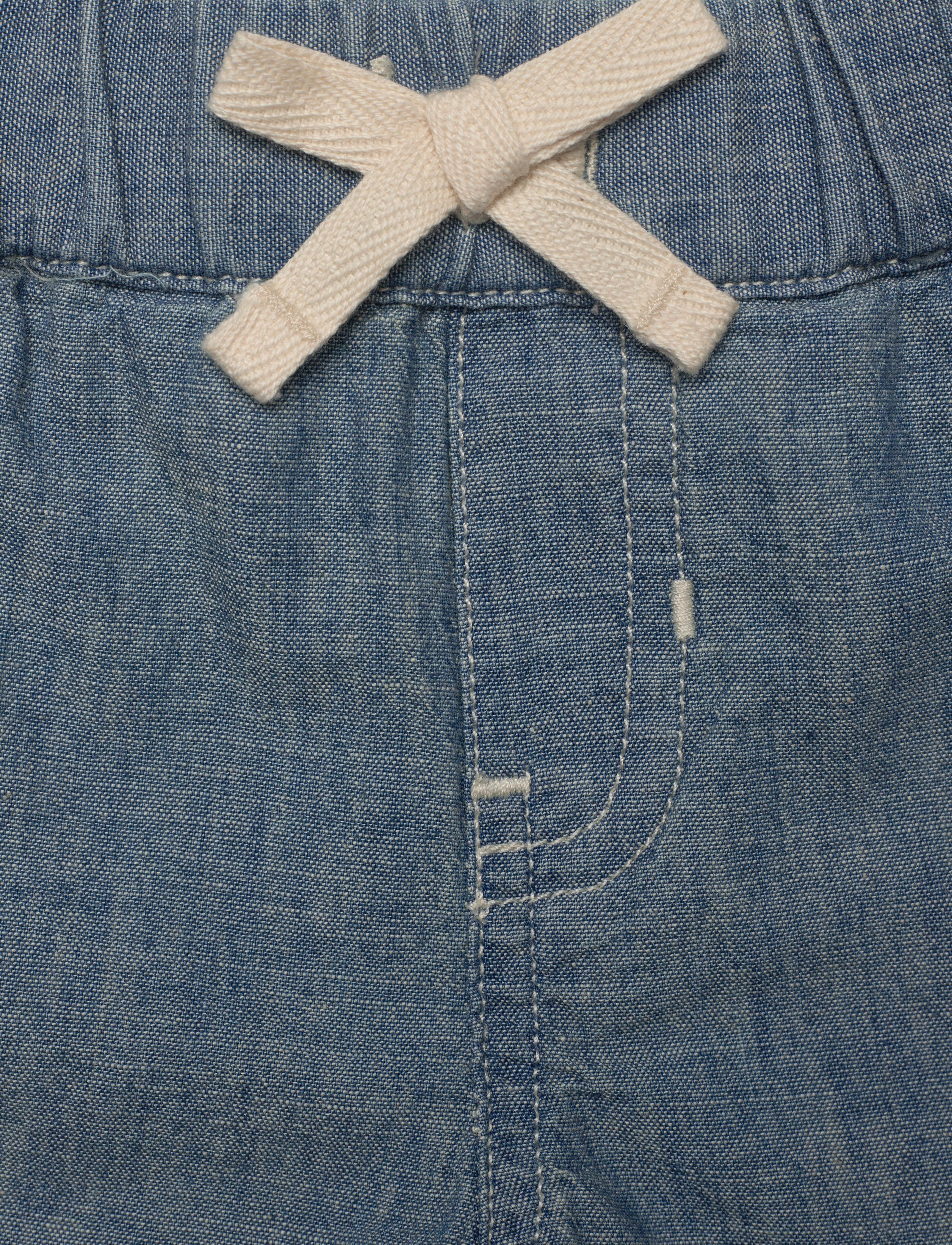 Ralph Lauren Baby - Striped Rugby Shirt & Chambray Short Set - adirondack/nevis - 4
