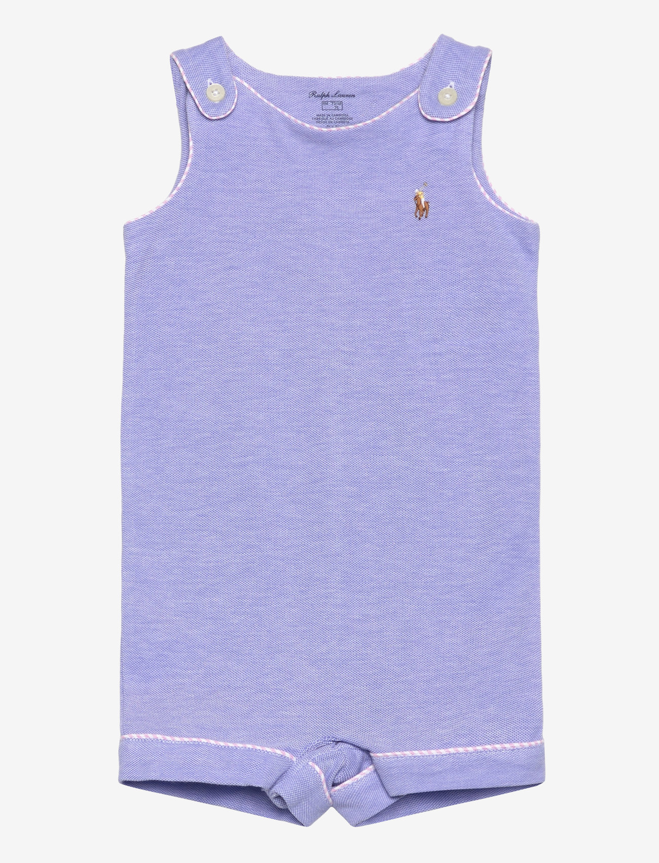 Ralph Lauren Baby - Oxford Mesh Shortall - kurzärmelig - harbor island blu - 0