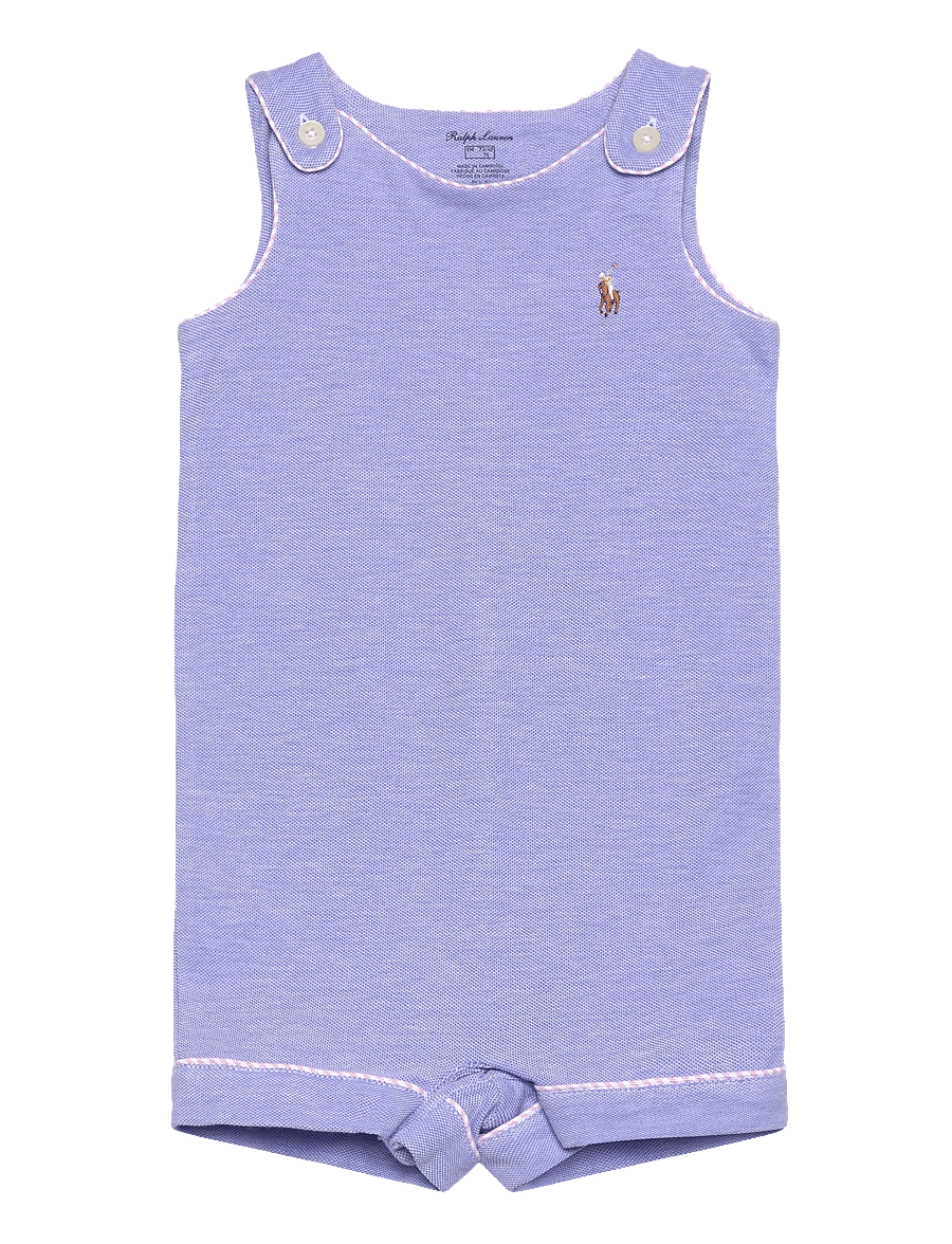 Ralph Lauren Baby - Oxford Mesh Shortall - harbor island blu - 0