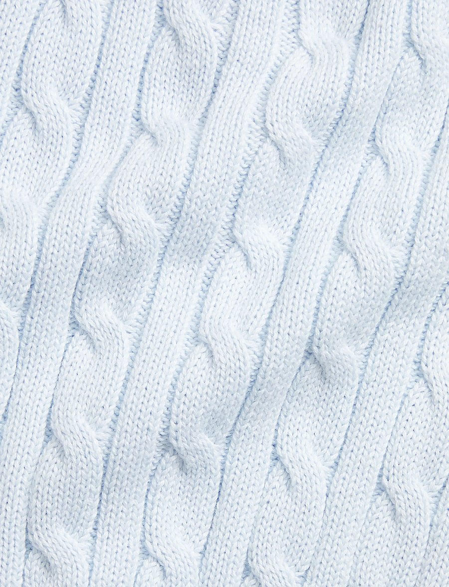 Ralph Lauren Baby - Cable-Knit Cotton Cardigan & Pant - kardiganid - pearl blue - 2