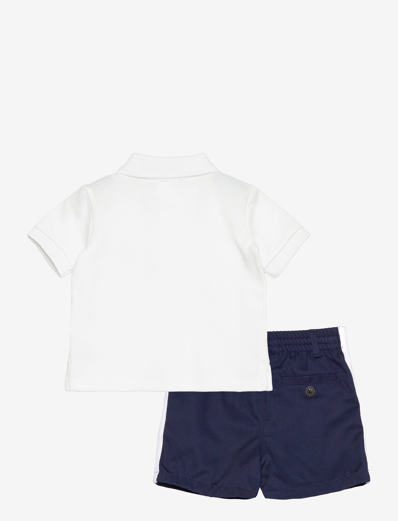 Ralph Lauren Baby - Bear Cotton Polo Shirt & Chino Short Set - white - 1