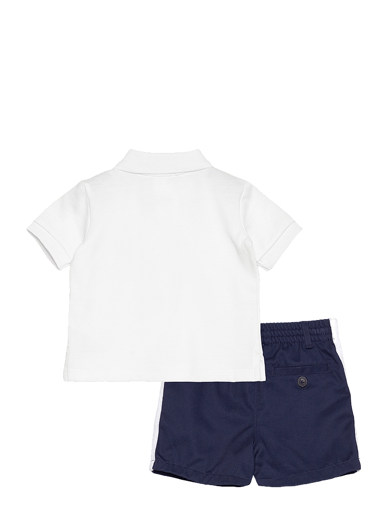 Ralph Lauren Baby - Bear Cotton Polo Shirt & Chino Short Set - white - 1