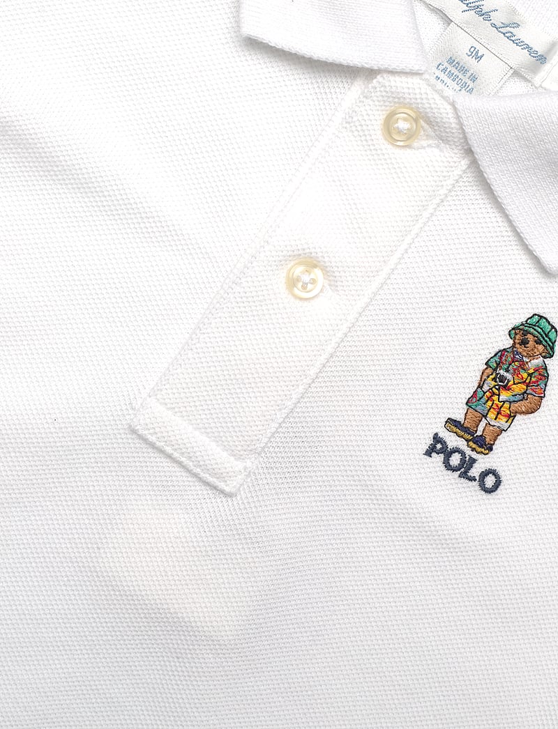 Ralph Lauren Baby - Bear Cotton Polo Shirt & Chino Short Set - white - 2