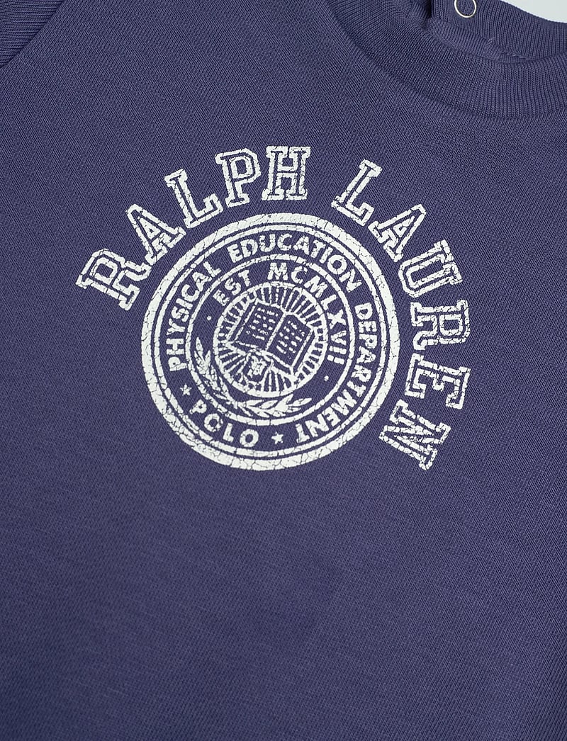 Ralph Lauren Baby - Logo French Terry Coverall - natdragter - classic blue - 2