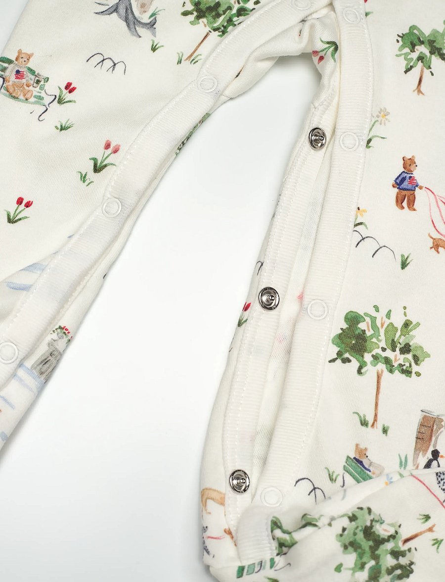 Ralph Lauren Baby - RL Baby x Riley Sheehey Cotton Coverall - miego kombinezonai - saturday at the p - 3