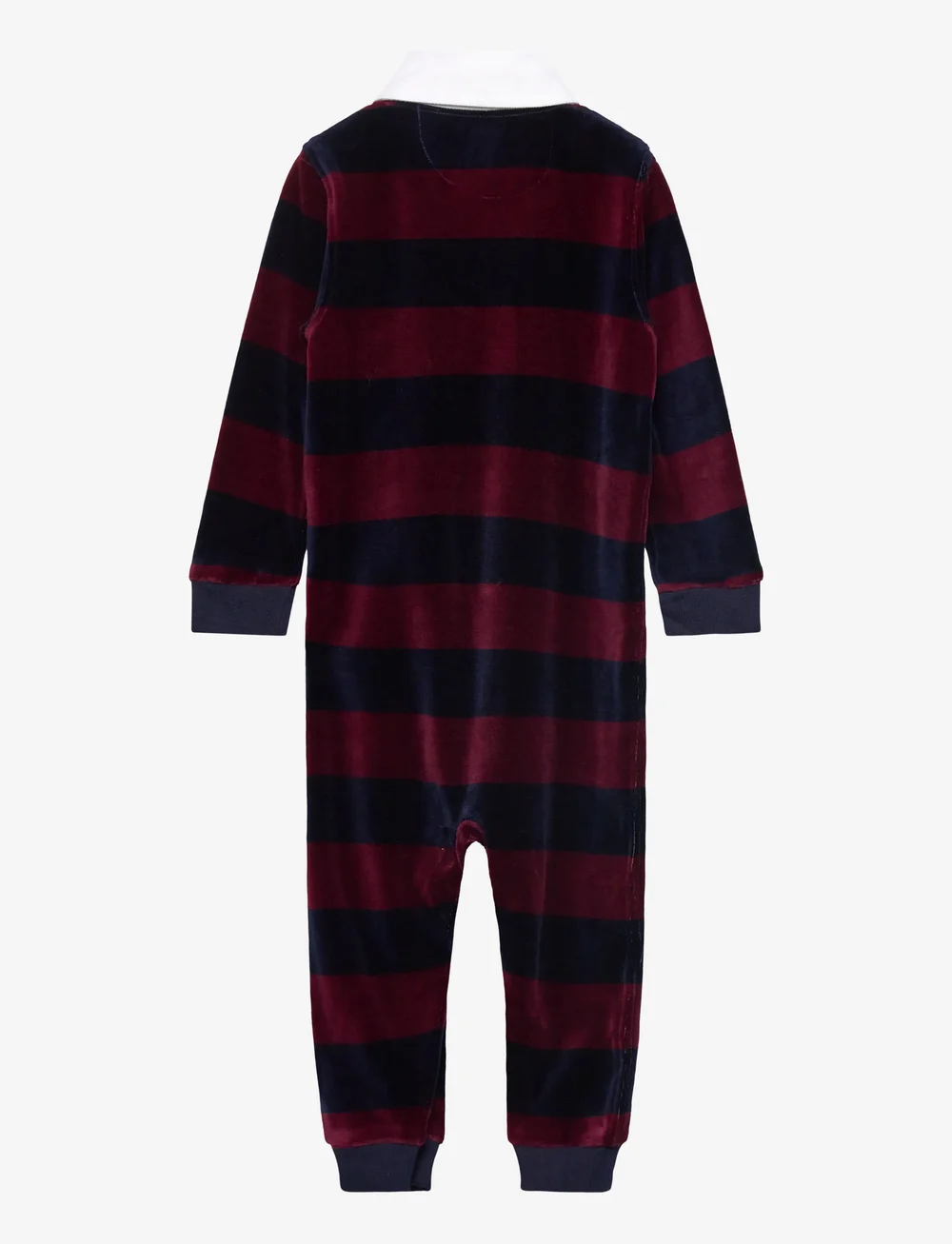 Ralph Lauren Baby - Striped Velour Rugby Coverall - langärmelig - classic wine/refi - 1