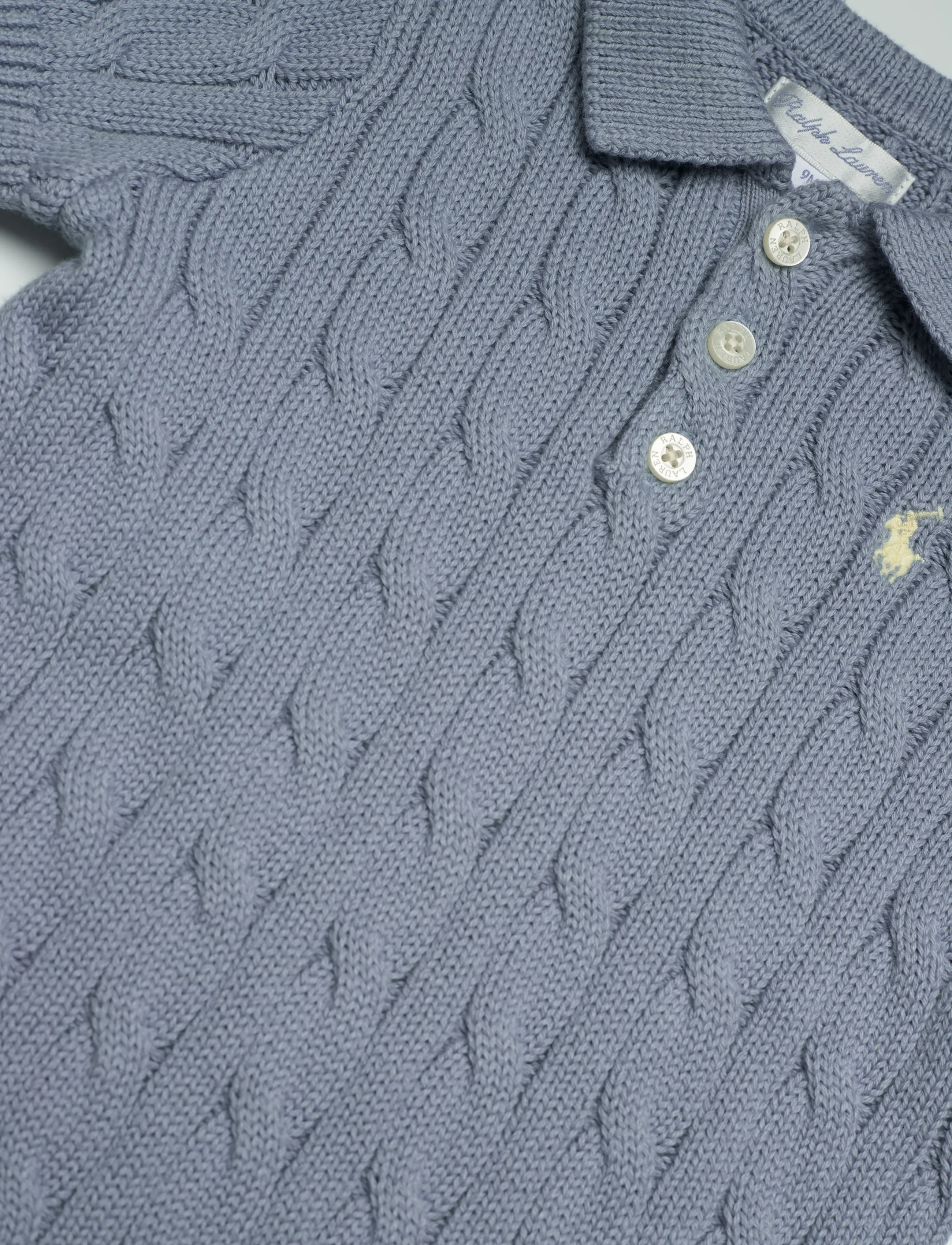 Ralph Lauren Baby - 20/2 COTTON-SWTR-SHORTALL - vessel blue - 2