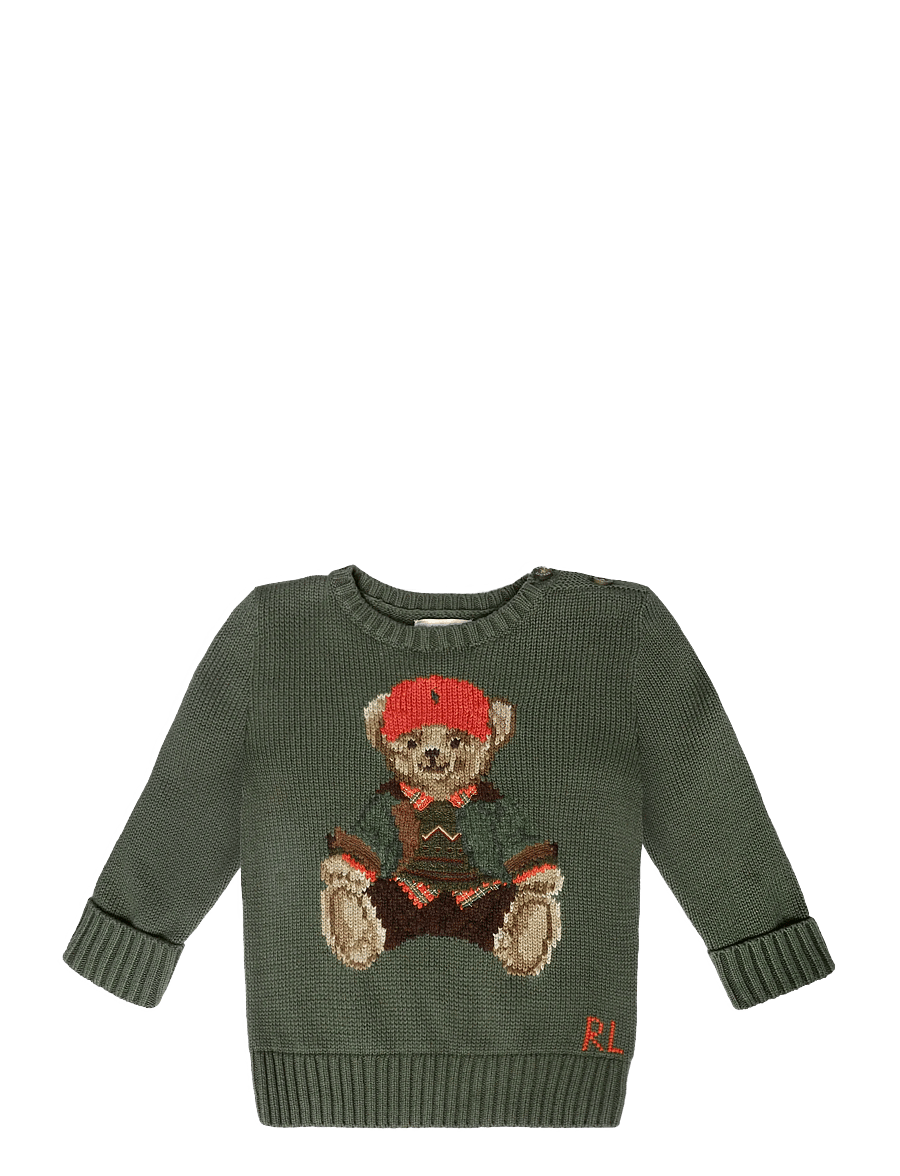 Ralph Lauren Baby - 20/2 COTTON-SWEATER - džemprid - cruise olive - 0