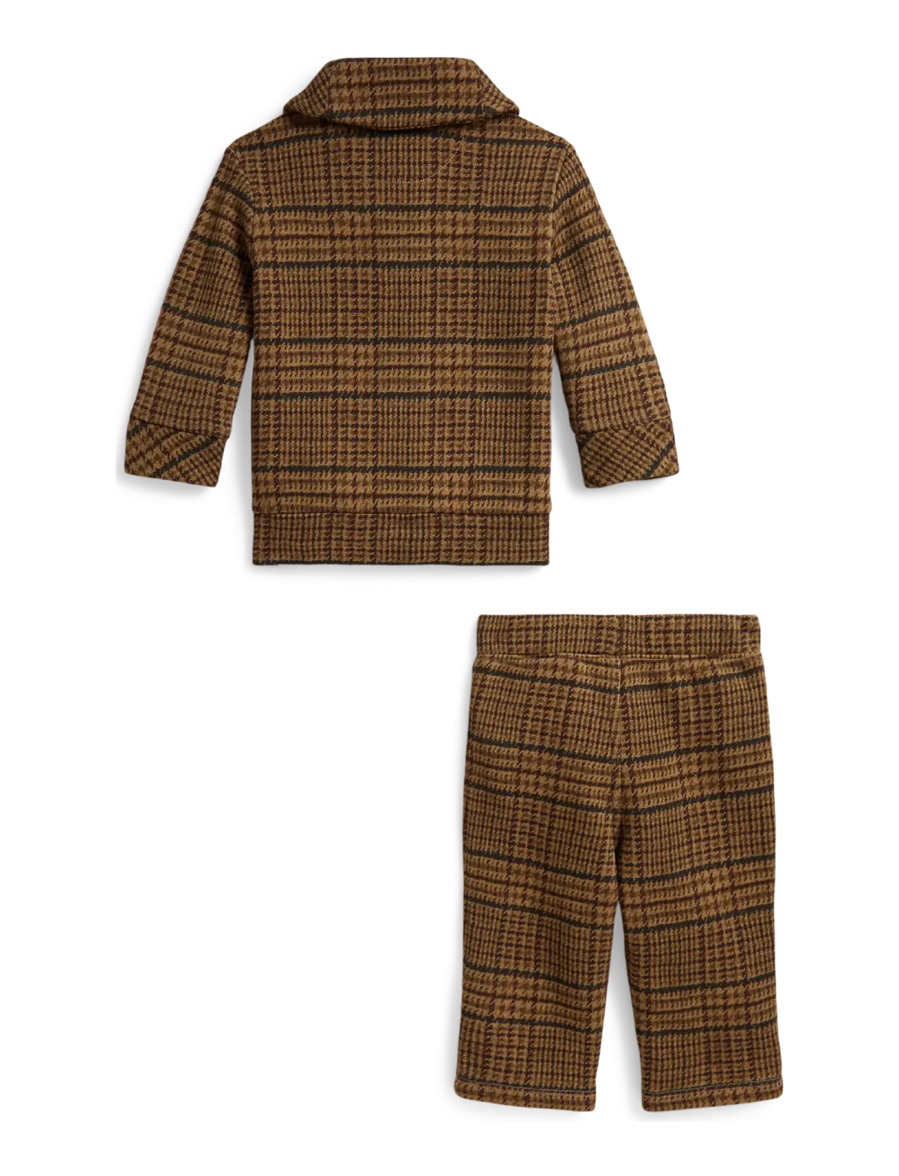 Ralph Lauren Baby - PRT SEASONAL FLEECE-KNT-OUTFIT SET - sets mit kurzärmeligem t-shirt - glenview tweed - 1