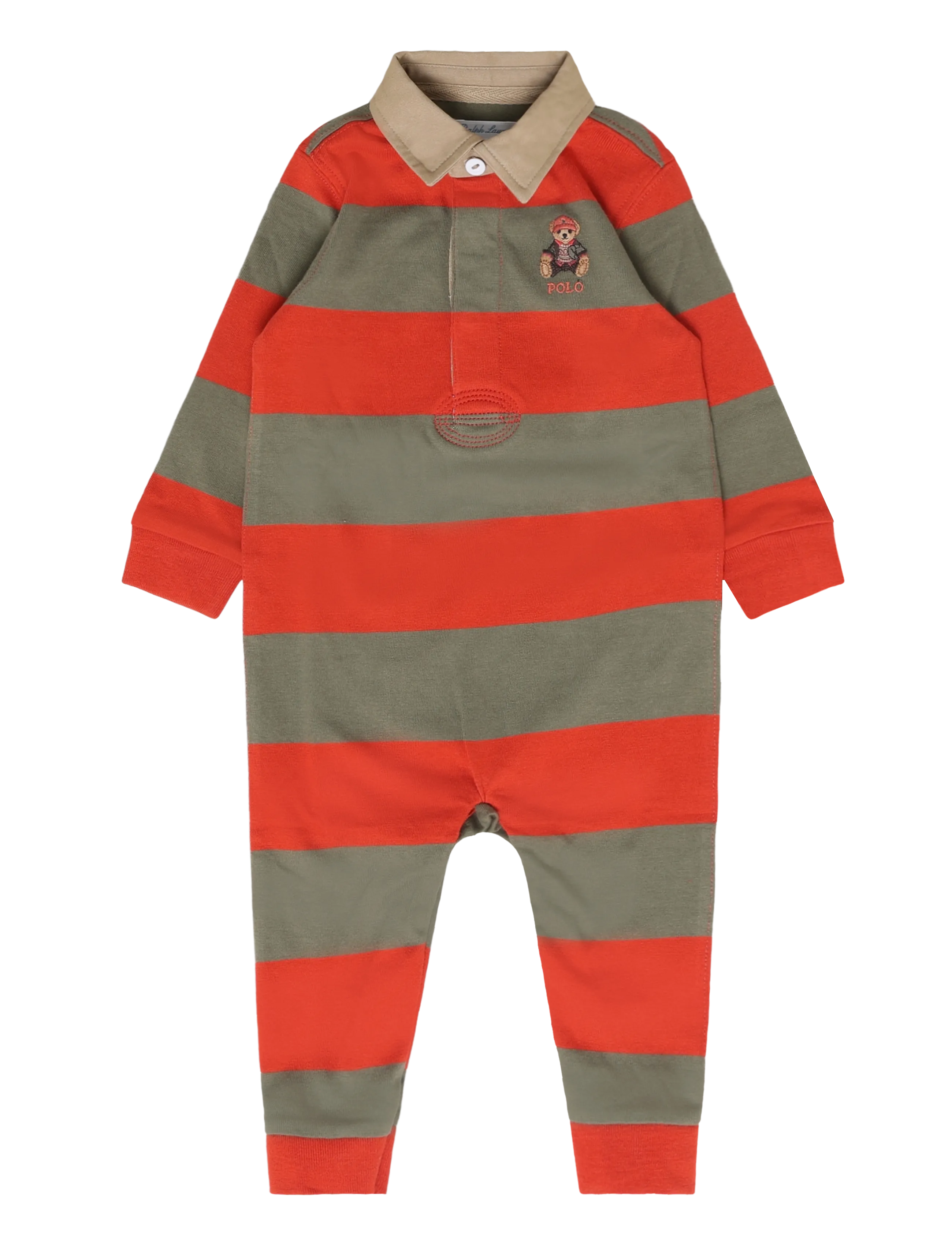 Ralph Lauren Baby YD 16/1 JERSEY-KNT-COVERALL - Byxdress - VARSITY ORANGE MU / orange