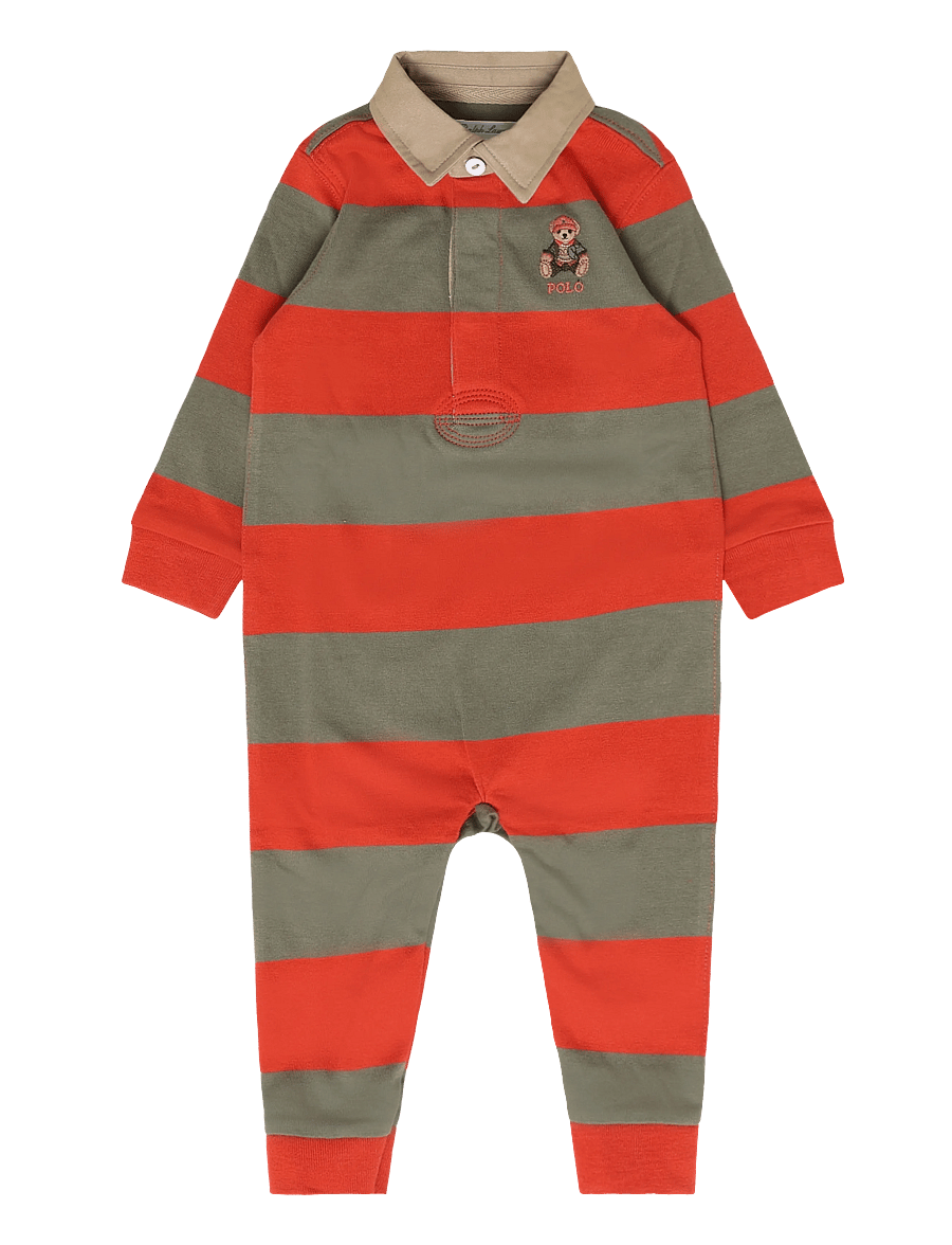 Ralph Lauren Baby - YD 16/1 JERSEY-KNT-COVERALL - kombinesoonid - varsity orange mu - 0