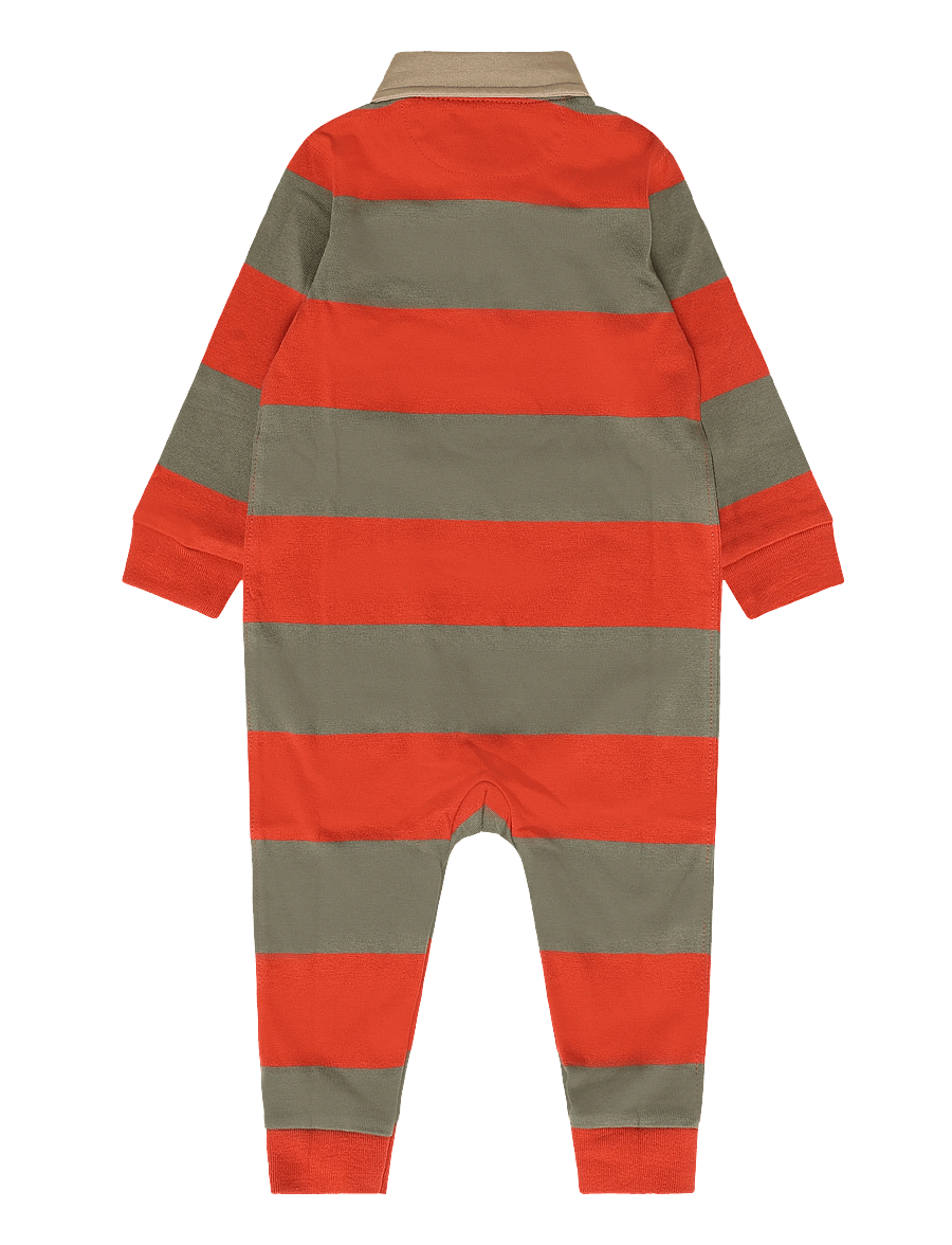 Ralph Lauren Baby - YD 16/1 JERSEY-KNT-COVERALL - kombinesoonid - varsity orange mu - 1