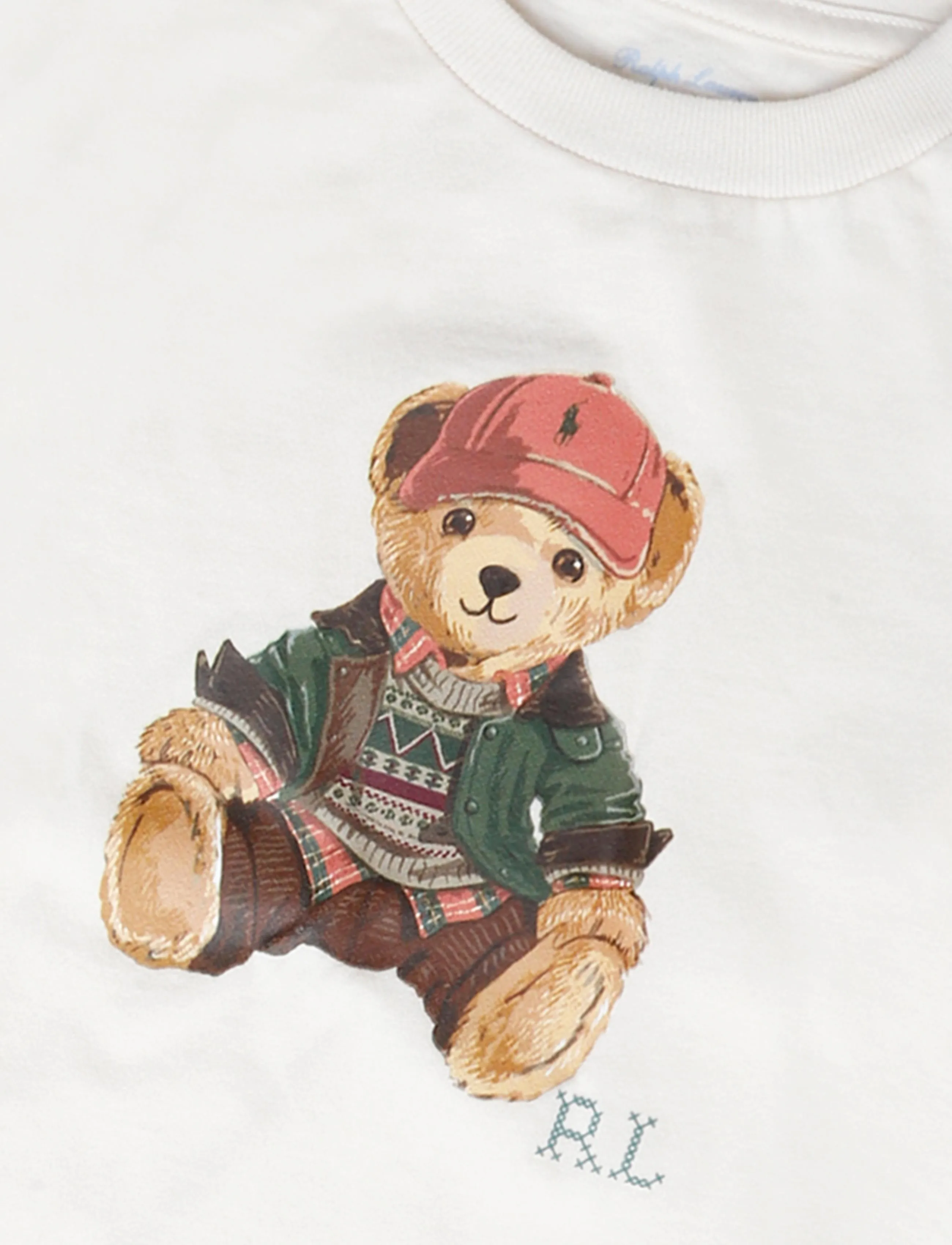 Ralph Lauren Baby - 26/1 JERSEY-KNT-OUTFIT SET - sets with long-sleeved t-shirt - estate cream - 2
