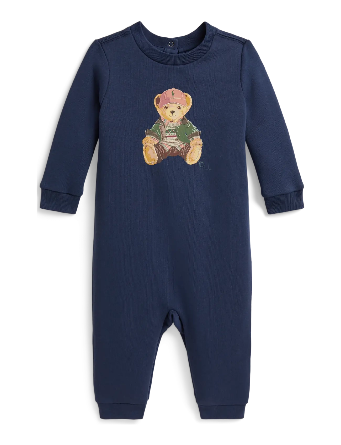 Ralph Lauren Baby Polo Bear Fleece Coverall - New Arrivals - RUSTIC NAVY / navy