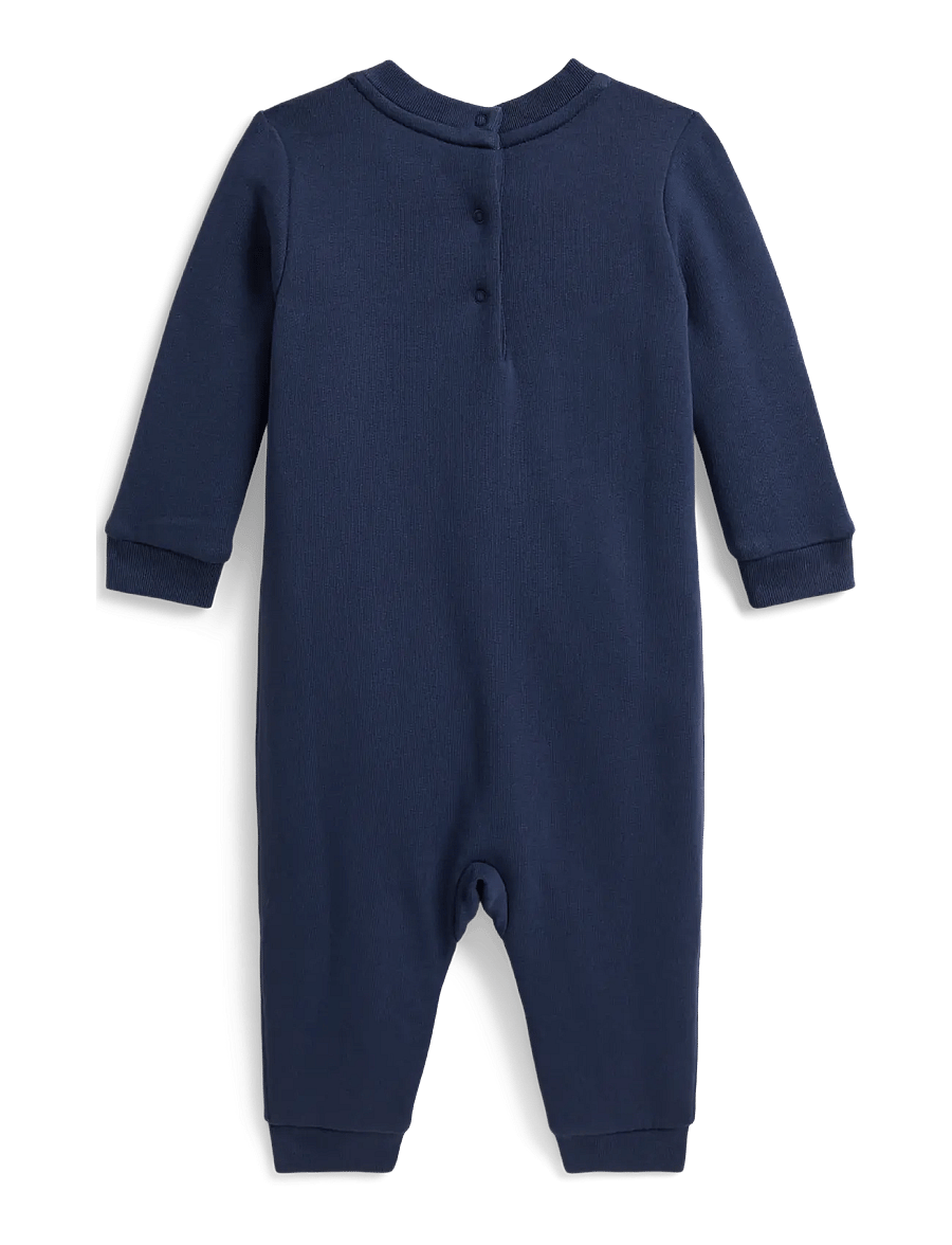 Ralph Lauren Baby - Polo Bear Fleece Coverall - jumpsuits - rustic navy - 1