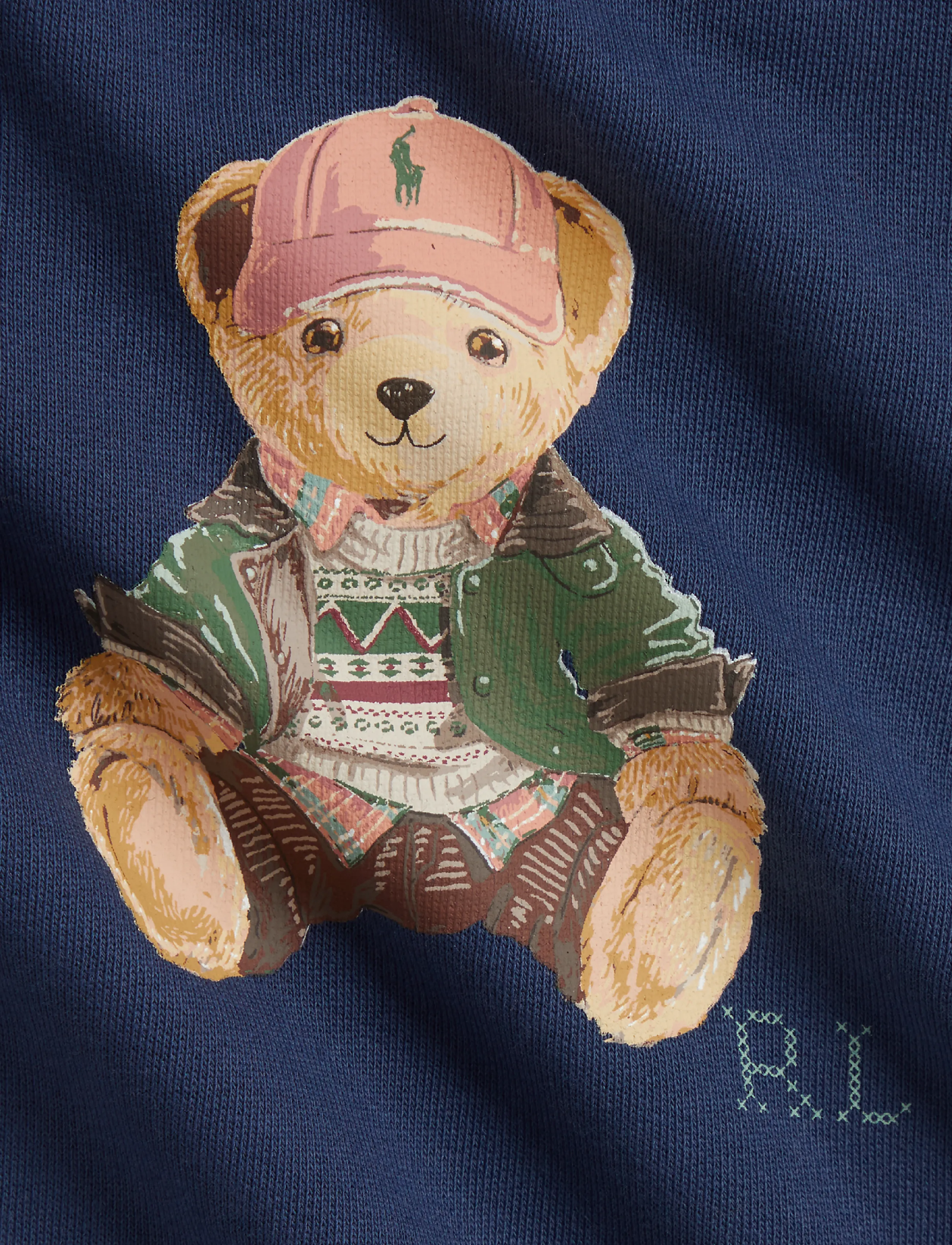 Ralph Lauren Baby - Polo Bear Fleece Coverall - jumpsuits - rustic navy - 2