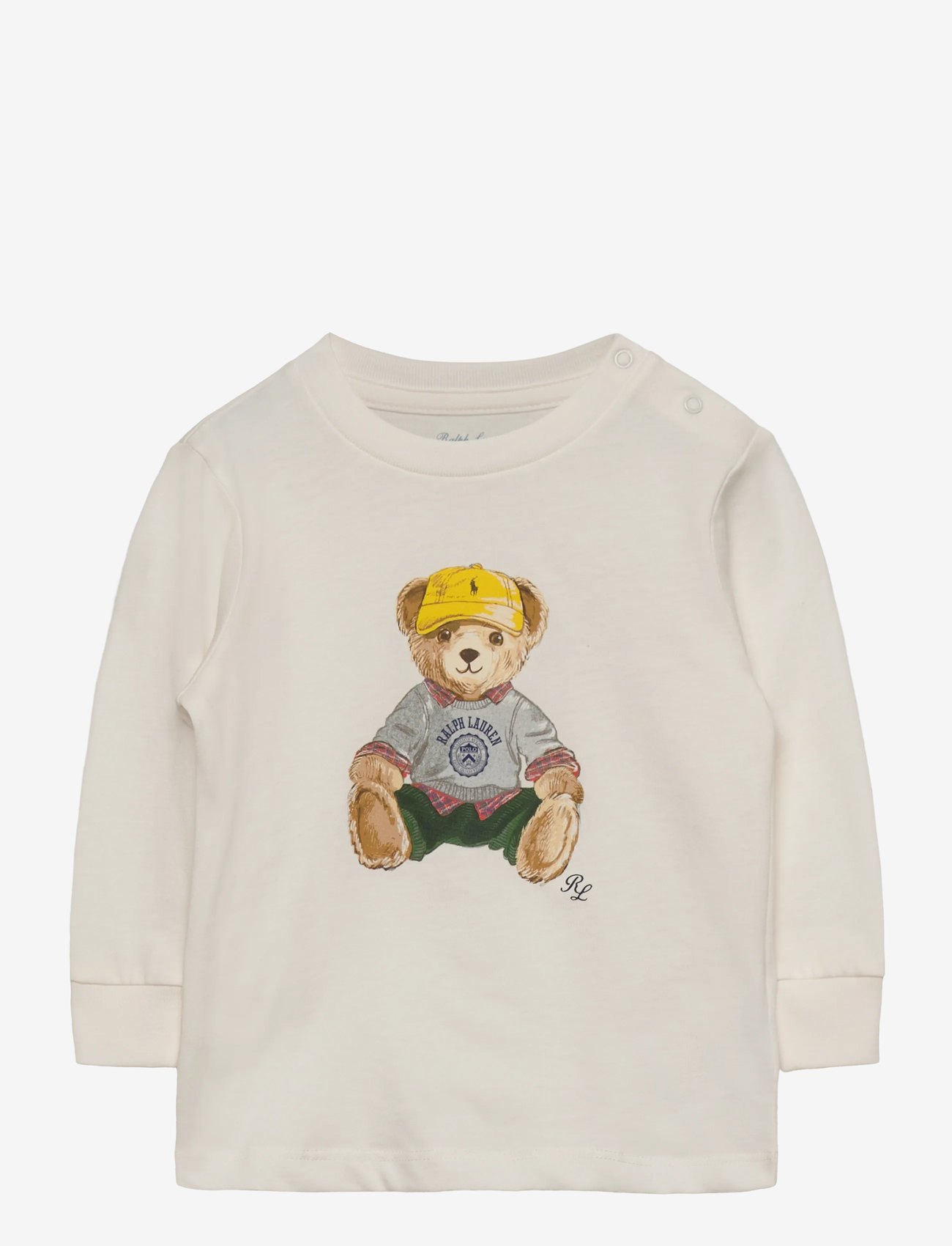 Ralph Lauren Baby - Polo Bear Cotton Long-Sleeve Tee - long-sleeved t-shirts - nevis - 0