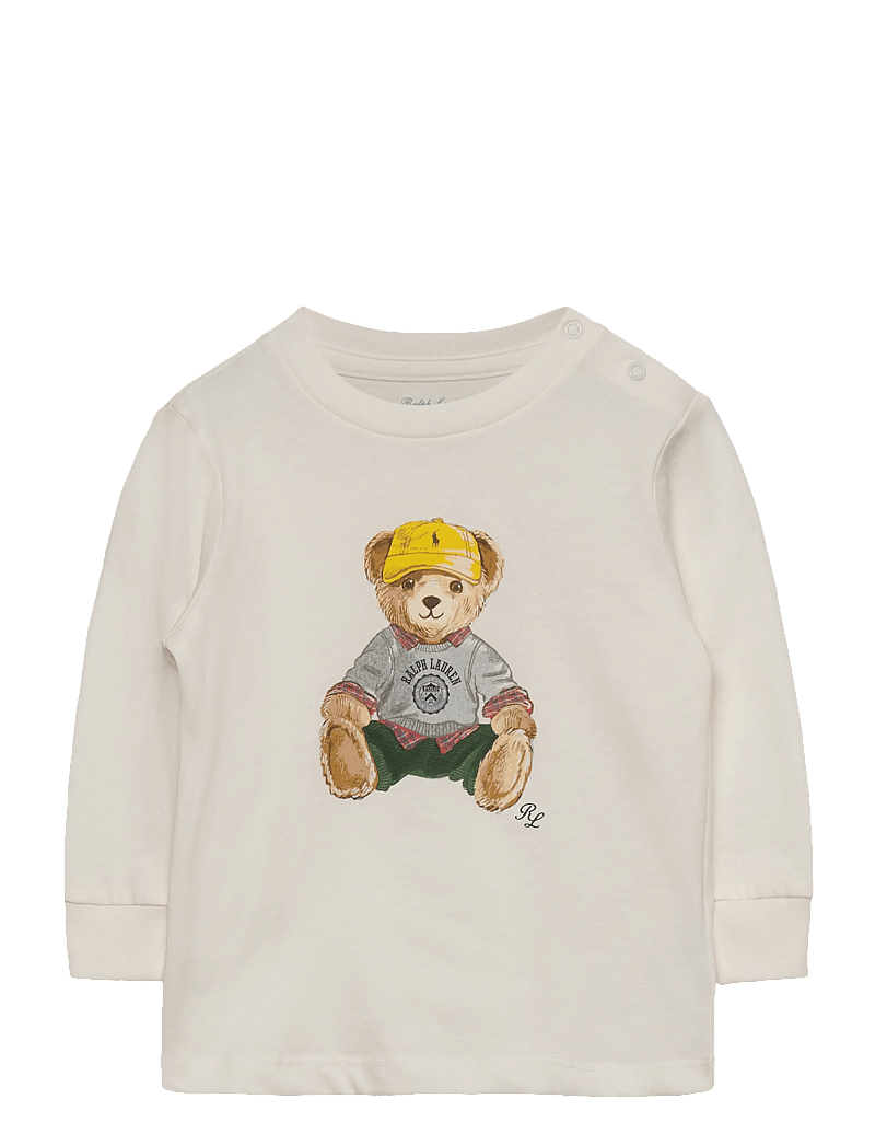 Ralph Lauren Baby - Polo Bear Cotton Long-Sleeve Tee - long-sleeved t-shirts - nevis - 0