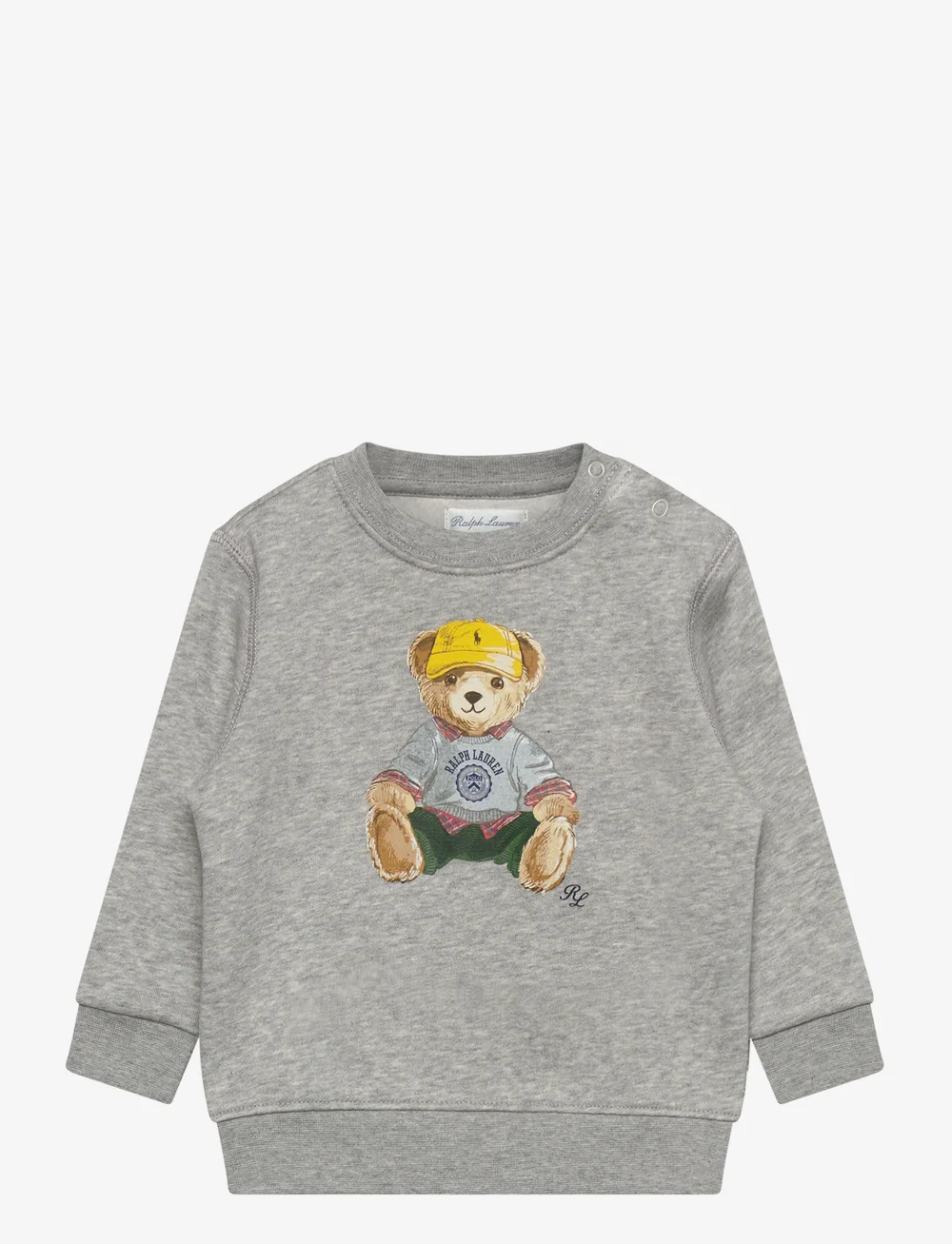 Ralph Lauren Baby - Polo Bear Fleece Sweatshirt - sweatshirts - lt grey heather - 0