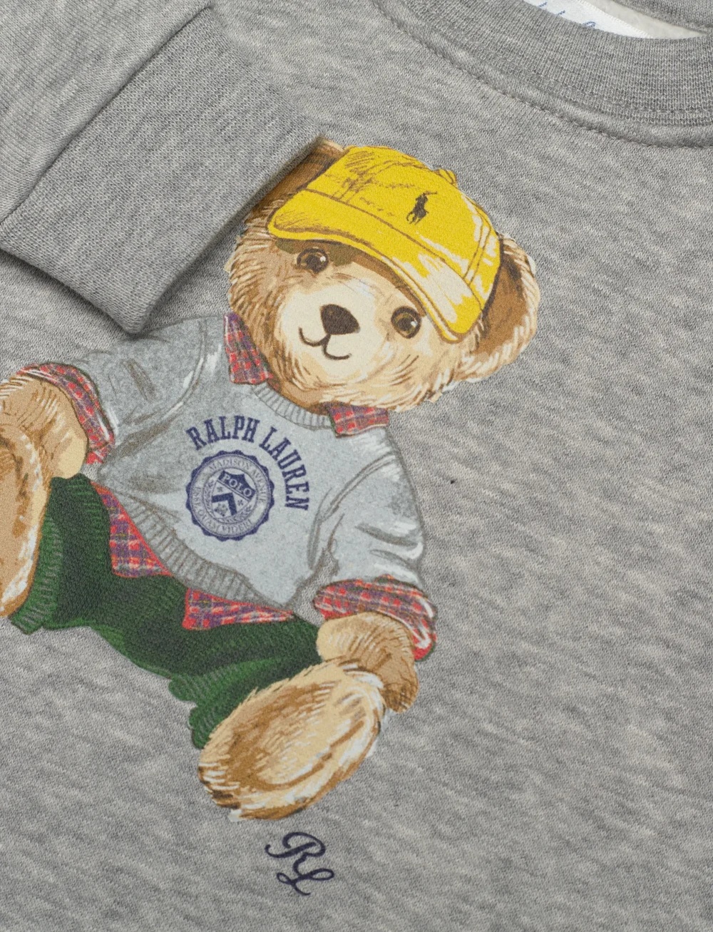 Ralph Lauren Baby - Polo Bear Fleece Sweatshirt - sweatshirts - lt grey heather - 2