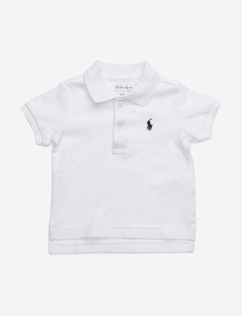 Ralph Lauren Baby - Soft Cotton Polo Shirt - kortärmade pikéer - white - 0