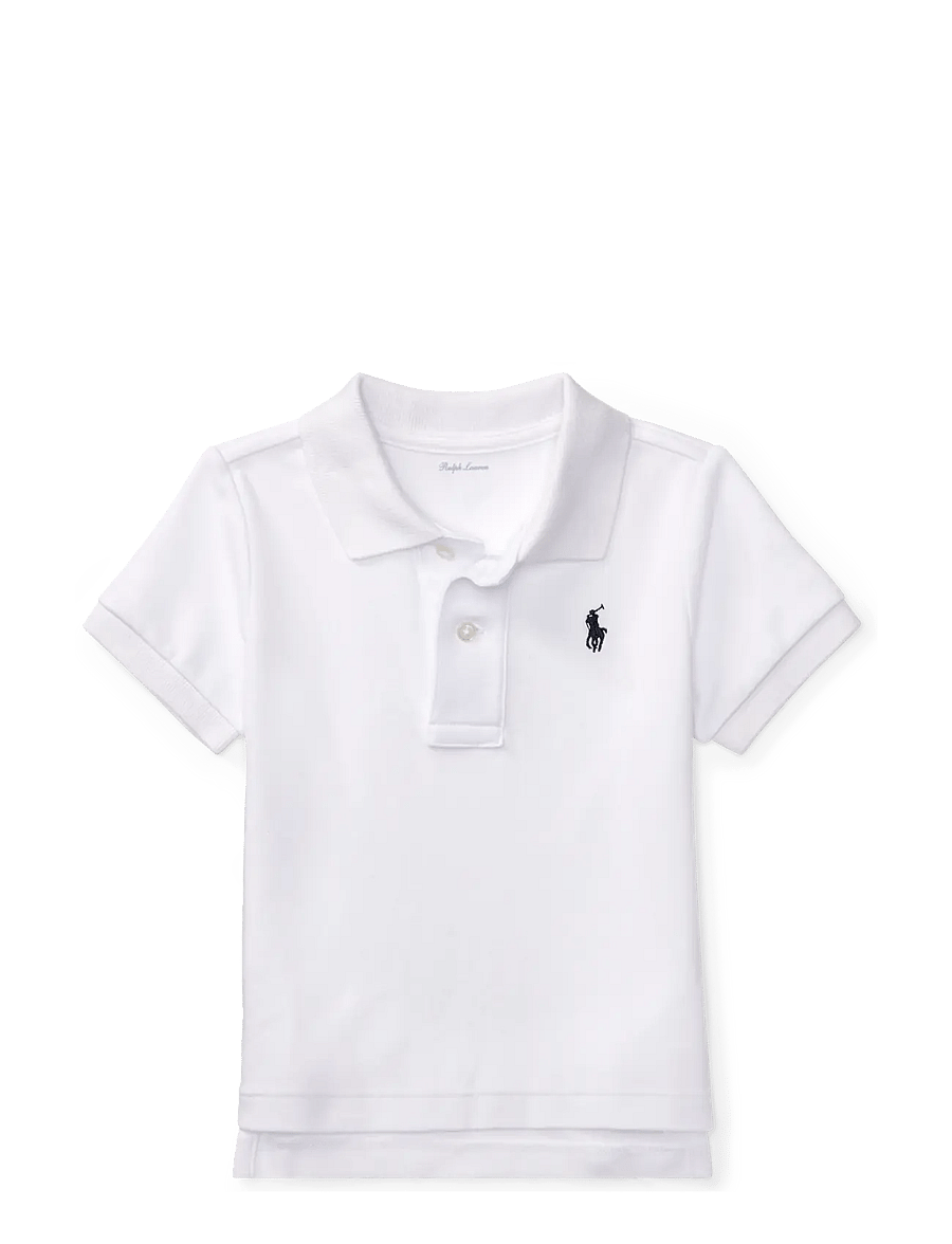 Ralph Lauren Baby - Pikétröja i mjuk bomull - kortärmade pikéer - white - 0