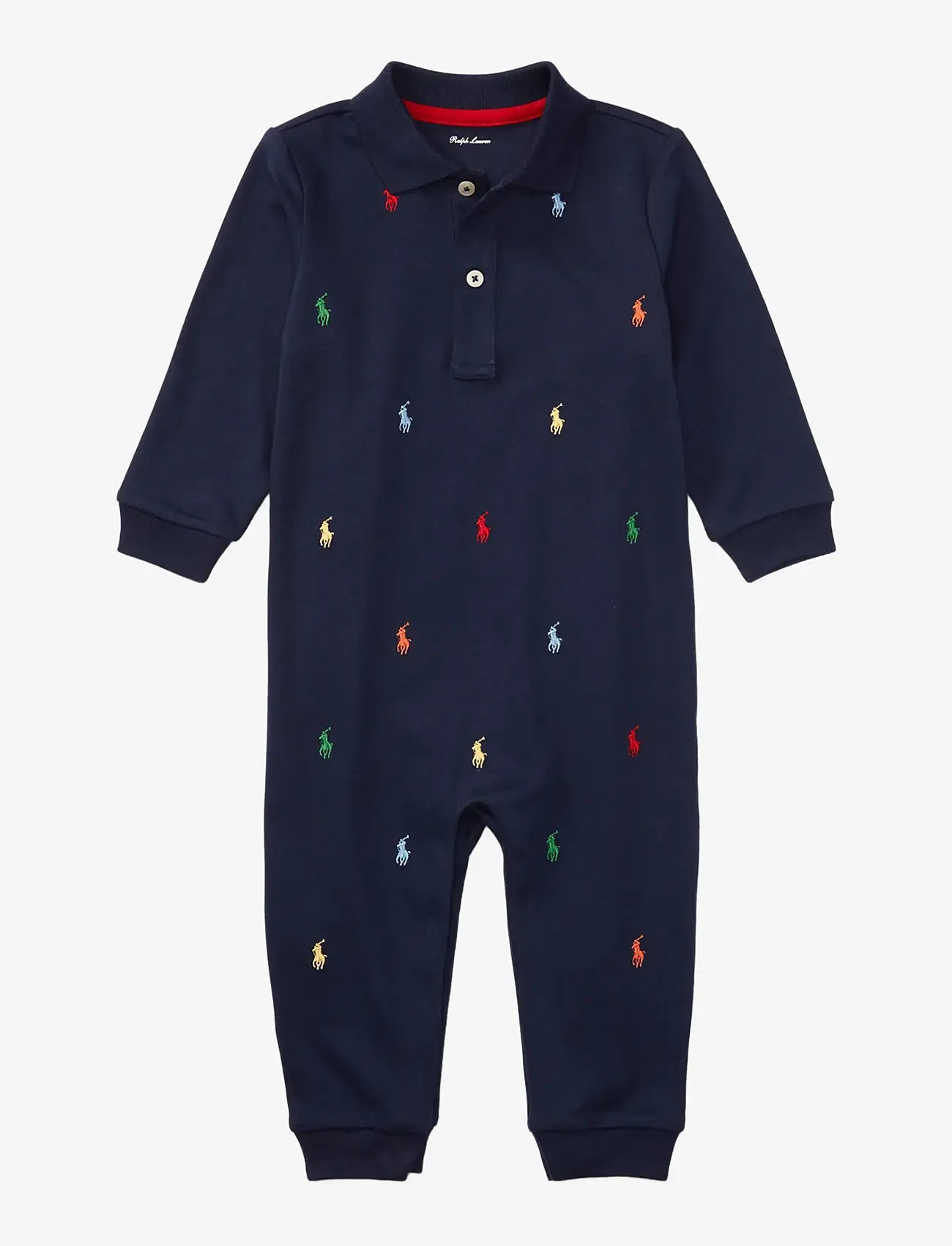 Ralph Lauren Baby - Polo Pony Soft Cotton Polo Coverall - french navy - 0
